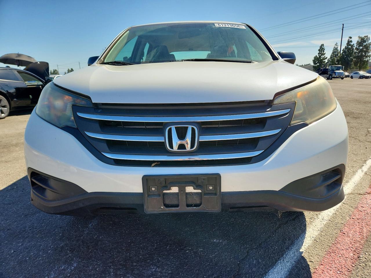 2014 Honda Cr-v Lx White vin: 5J6RM3H31EL030359