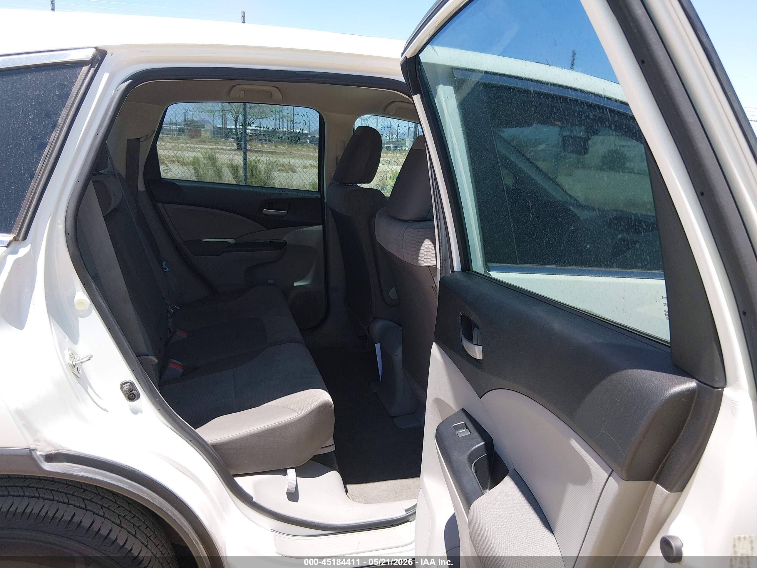 2014 Honda Cr-v Lx White vin: 5J6RM3H31EL041216