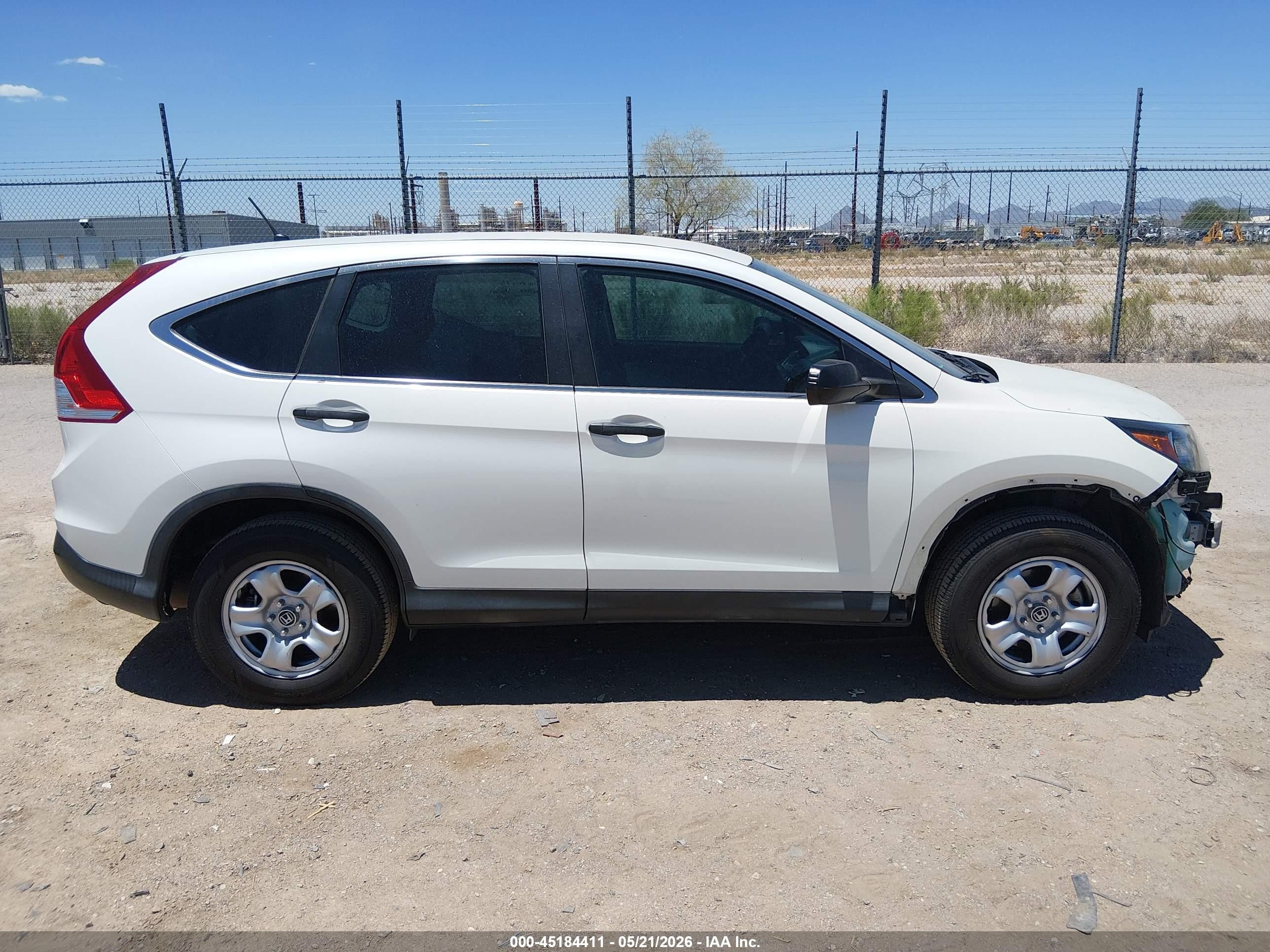 2014 Honda Cr-v Lx White vin: 5J6RM3H31EL041216