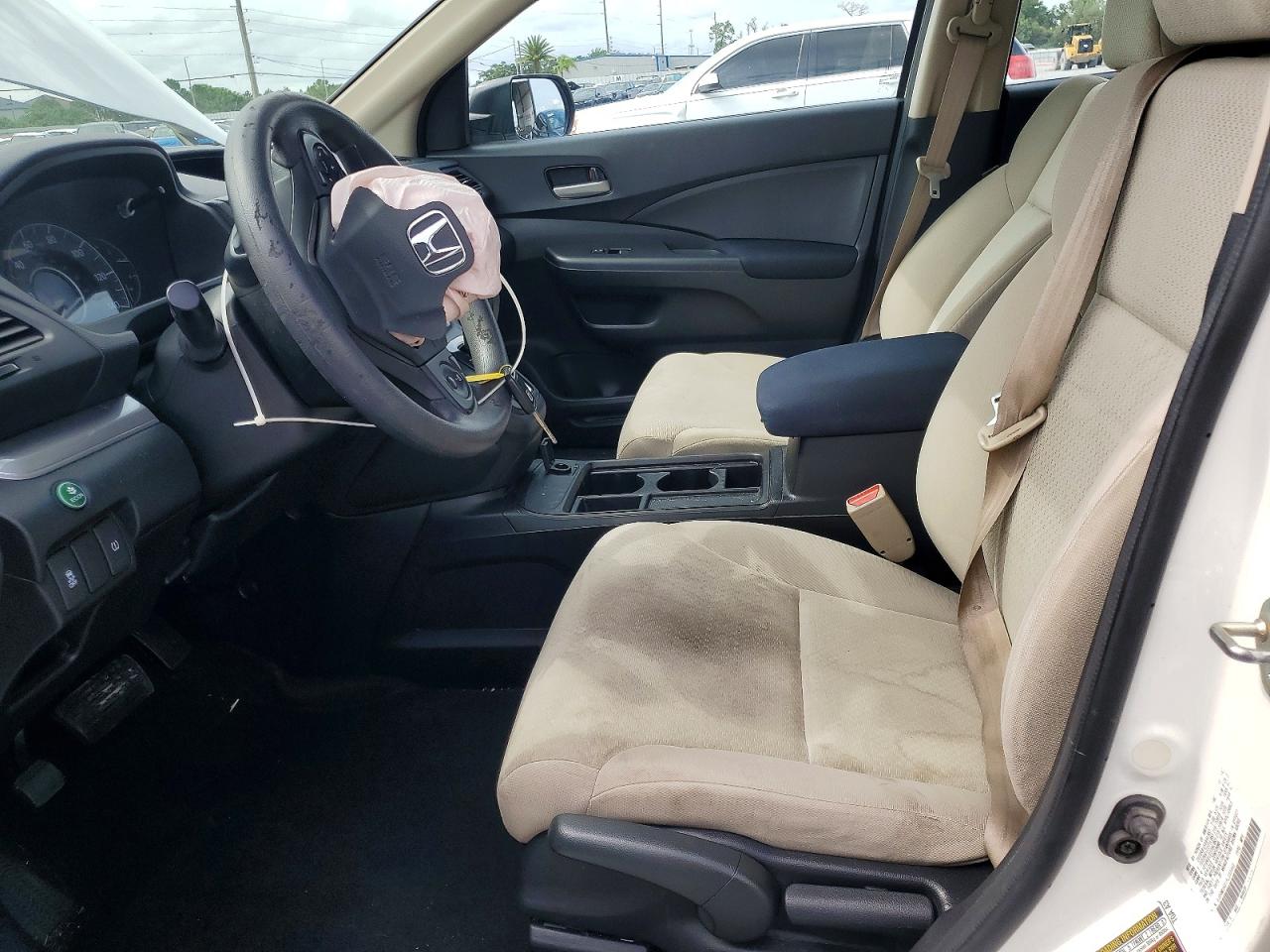 2015 Honda Cr-v Lx White vin: 5J6RM3H31FL003440