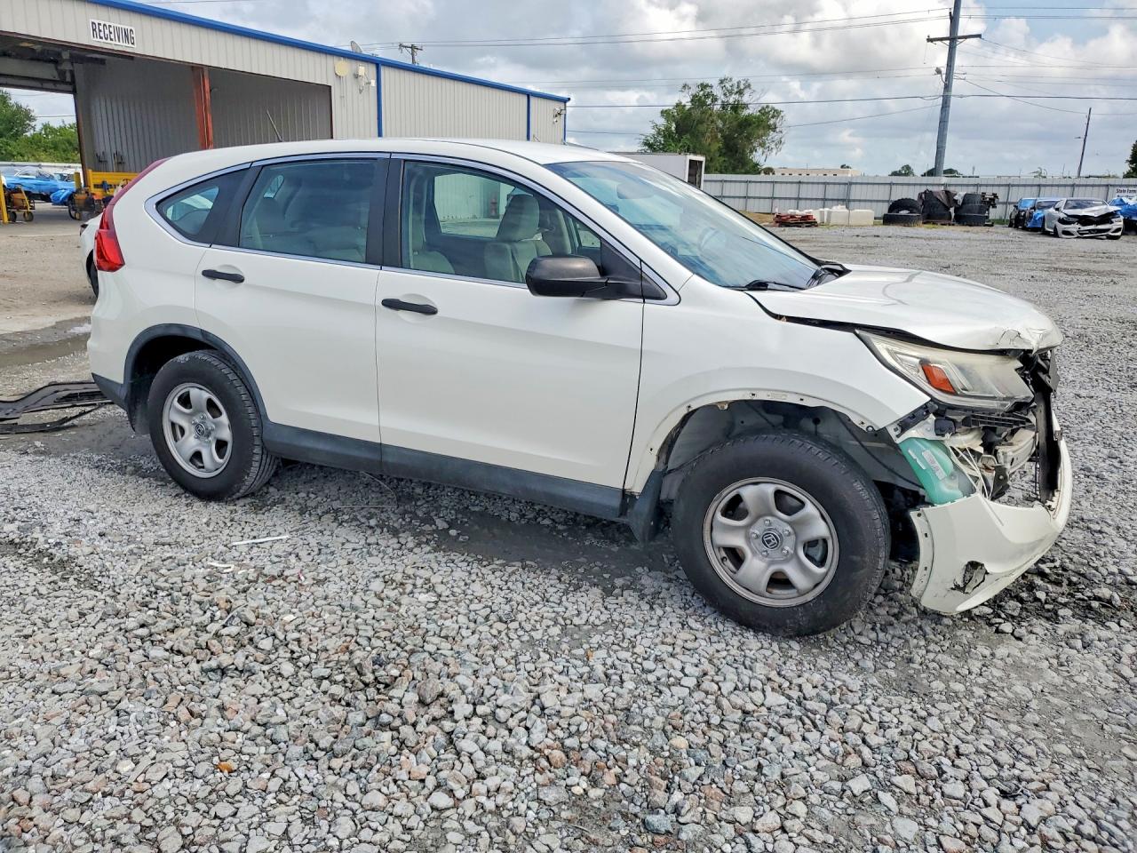 2015 Honda Cr-v Lx White vin: 5J6RM3H31FL003440