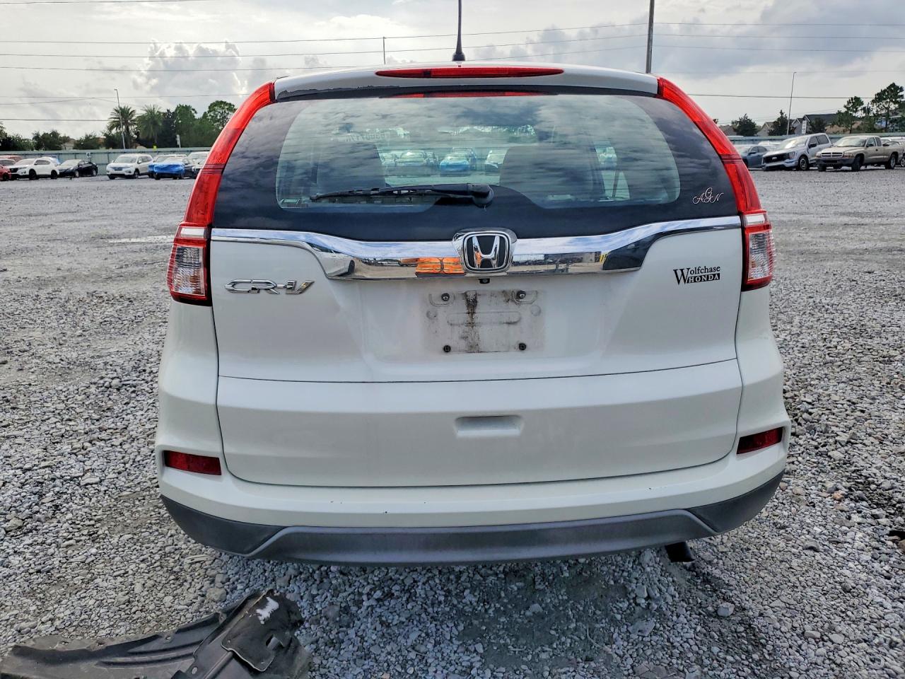 2015 Honda Cr-v Lx White vin: 5J6RM3H31FL003440