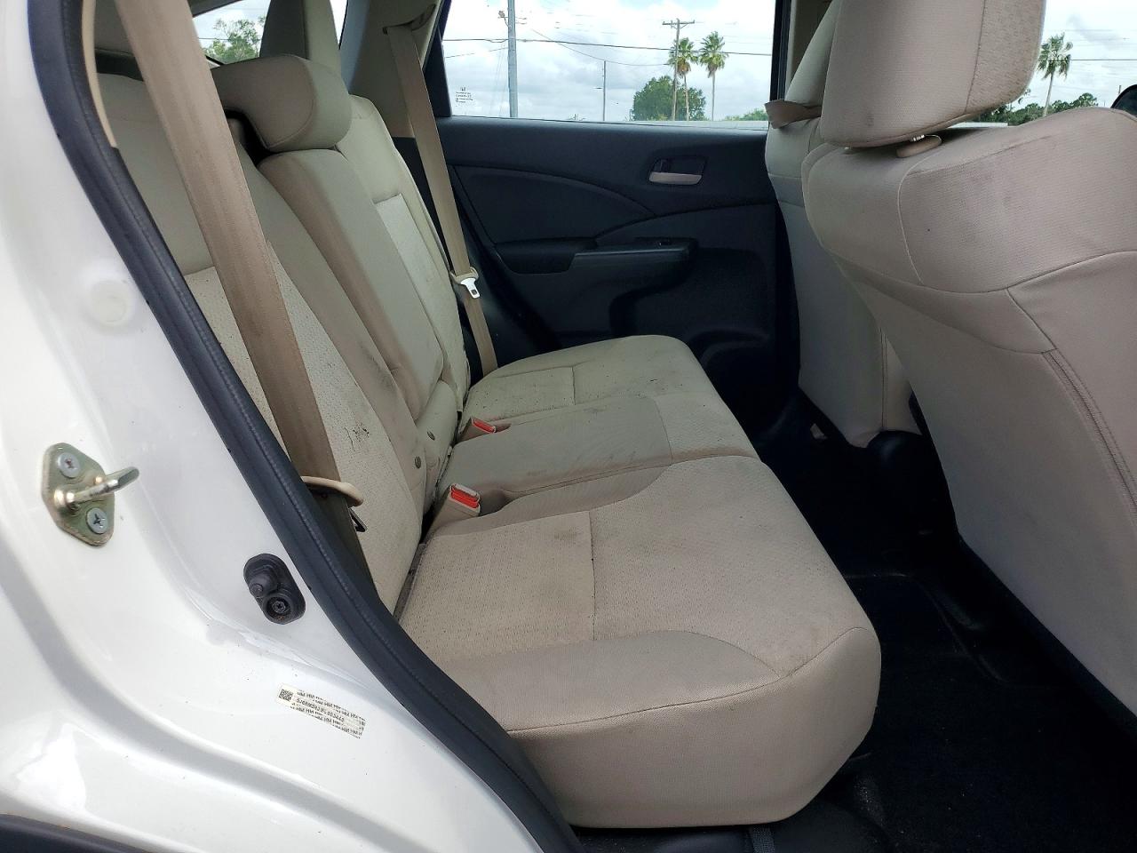 2015 Honda Cr-v Lx White vin: 5J6RM3H31FL003440