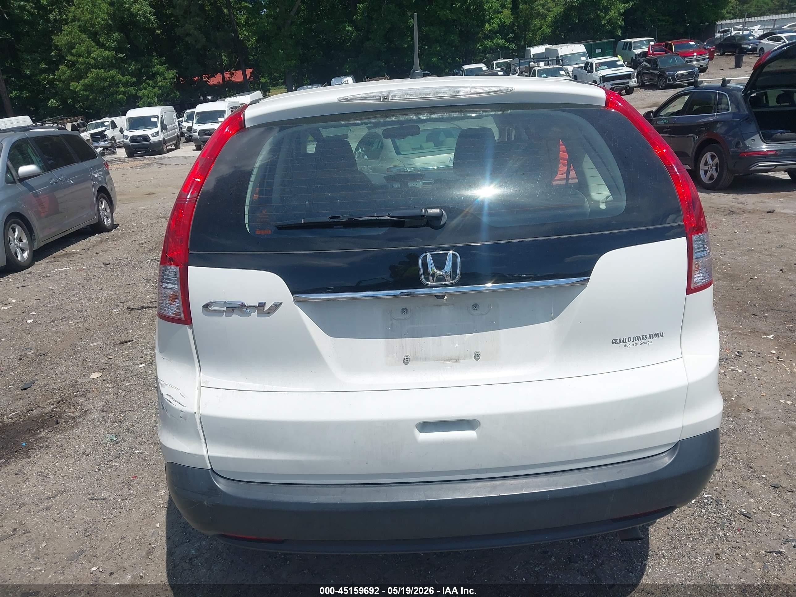 2012 Honda Cr-v Lx White vin: 5J6RM3H32CL029878
