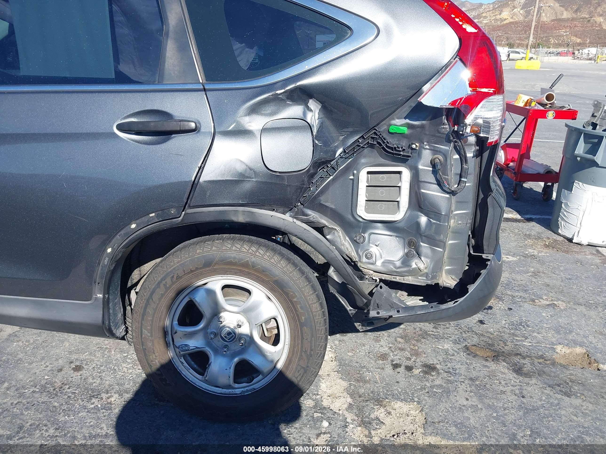 2013 Honda Cr-v Lx Gray vin: 5J6RM3H32DL038839