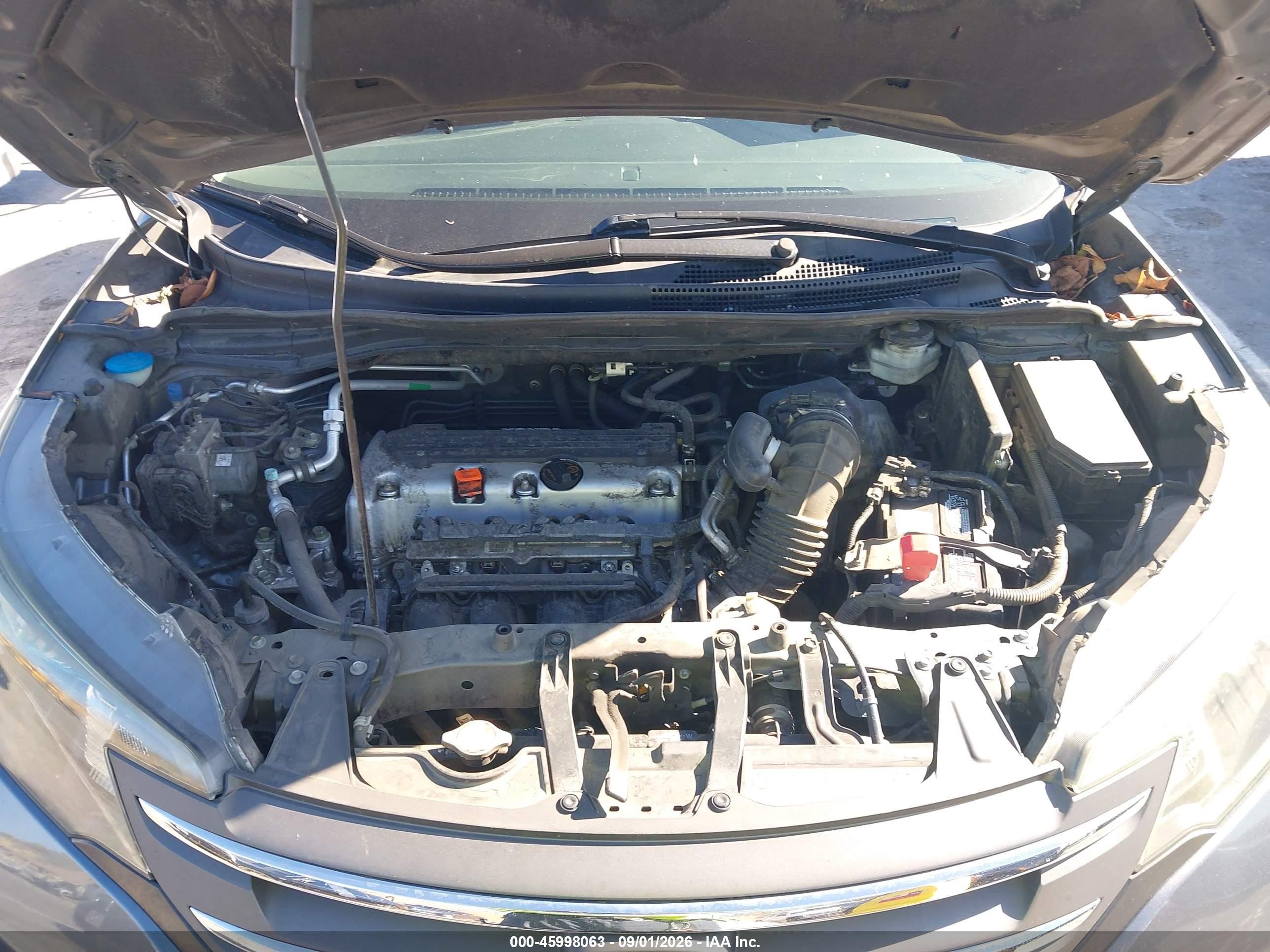 2013 Honda Cr-v Lx Gray vin: 5J6RM3H32DL038839