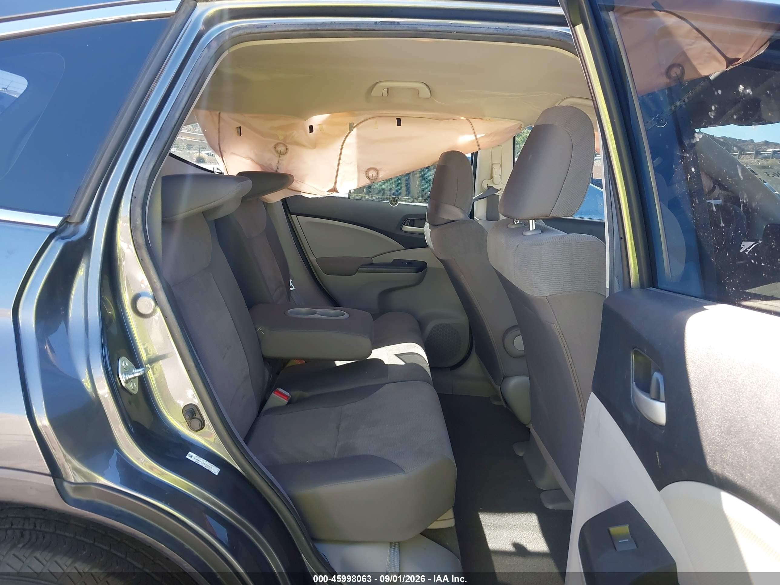 2013 Honda Cr-v Lx Gray vin: 5J6RM3H32DL038839
