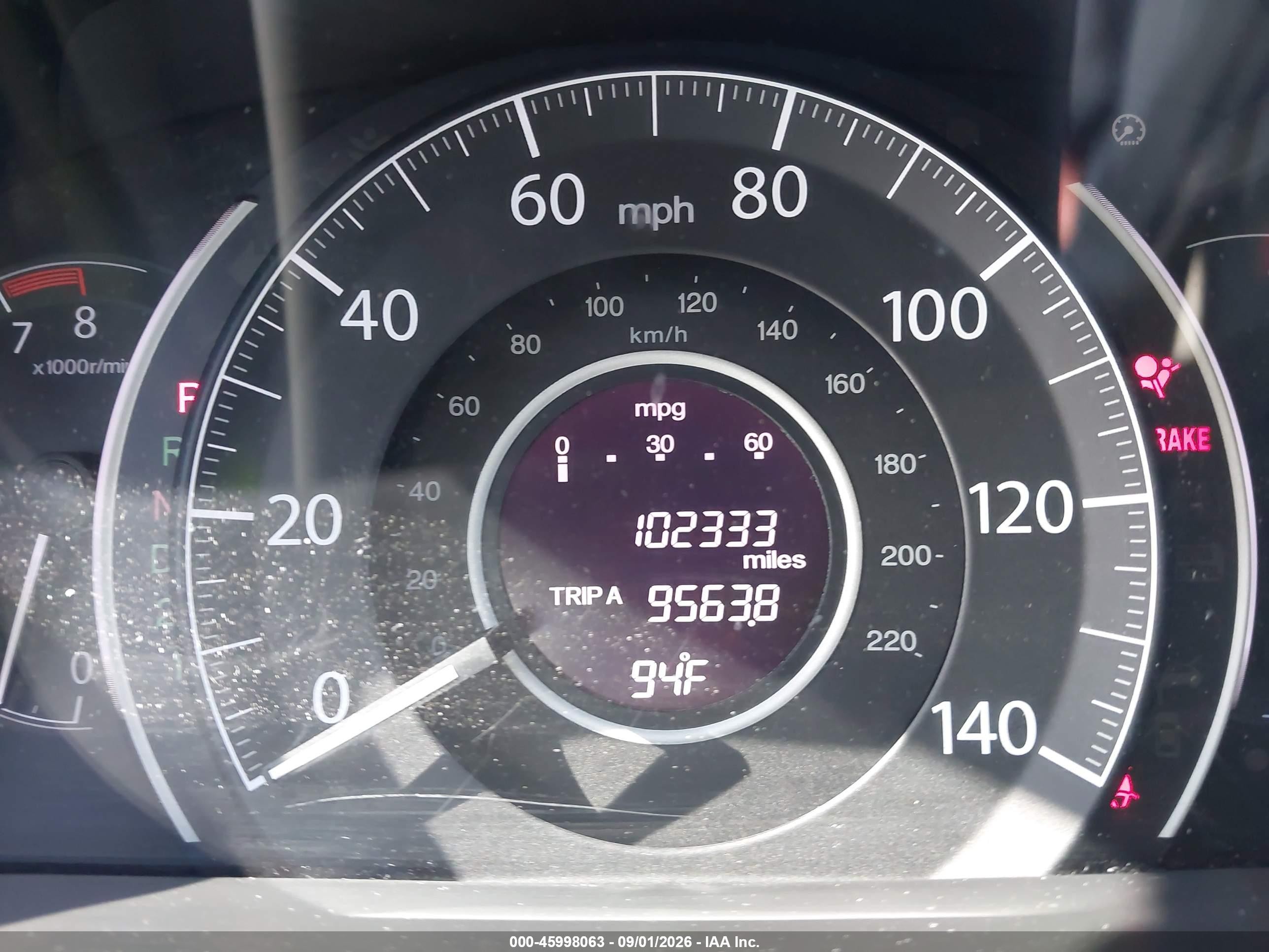 2013 Honda Cr-v Lx Gray vin: 5J6RM3H32DL038839