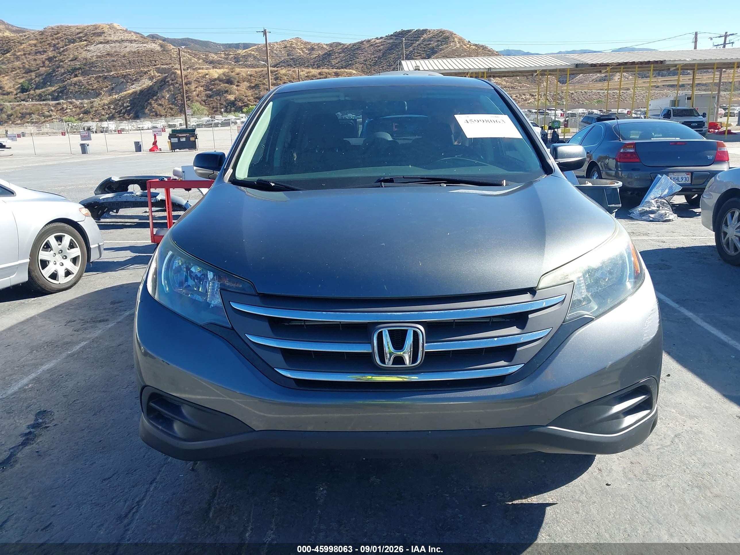 2013 Honda Cr-v Lx Gray vin: 5J6RM3H32DL038839