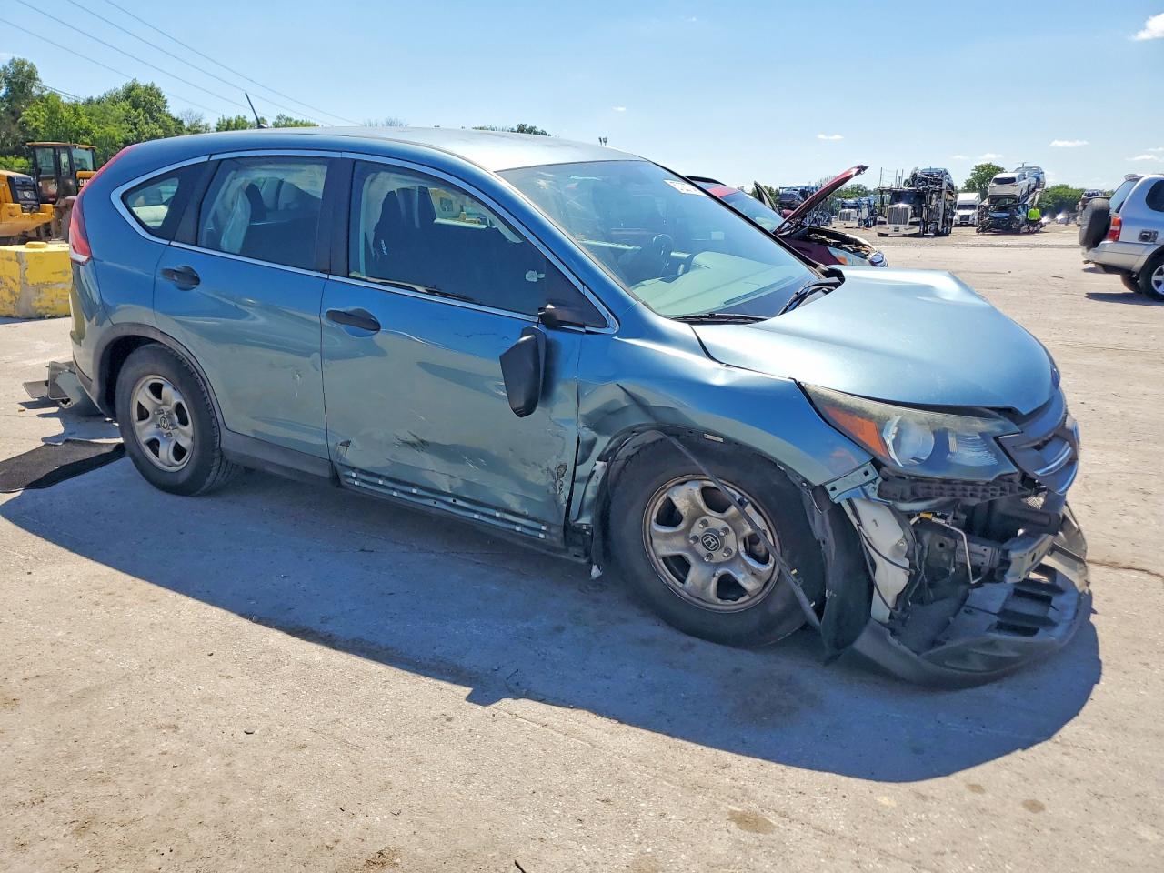 2013 Honda Cr-v Lx Blue vin: 5J6RM3H32DL046150