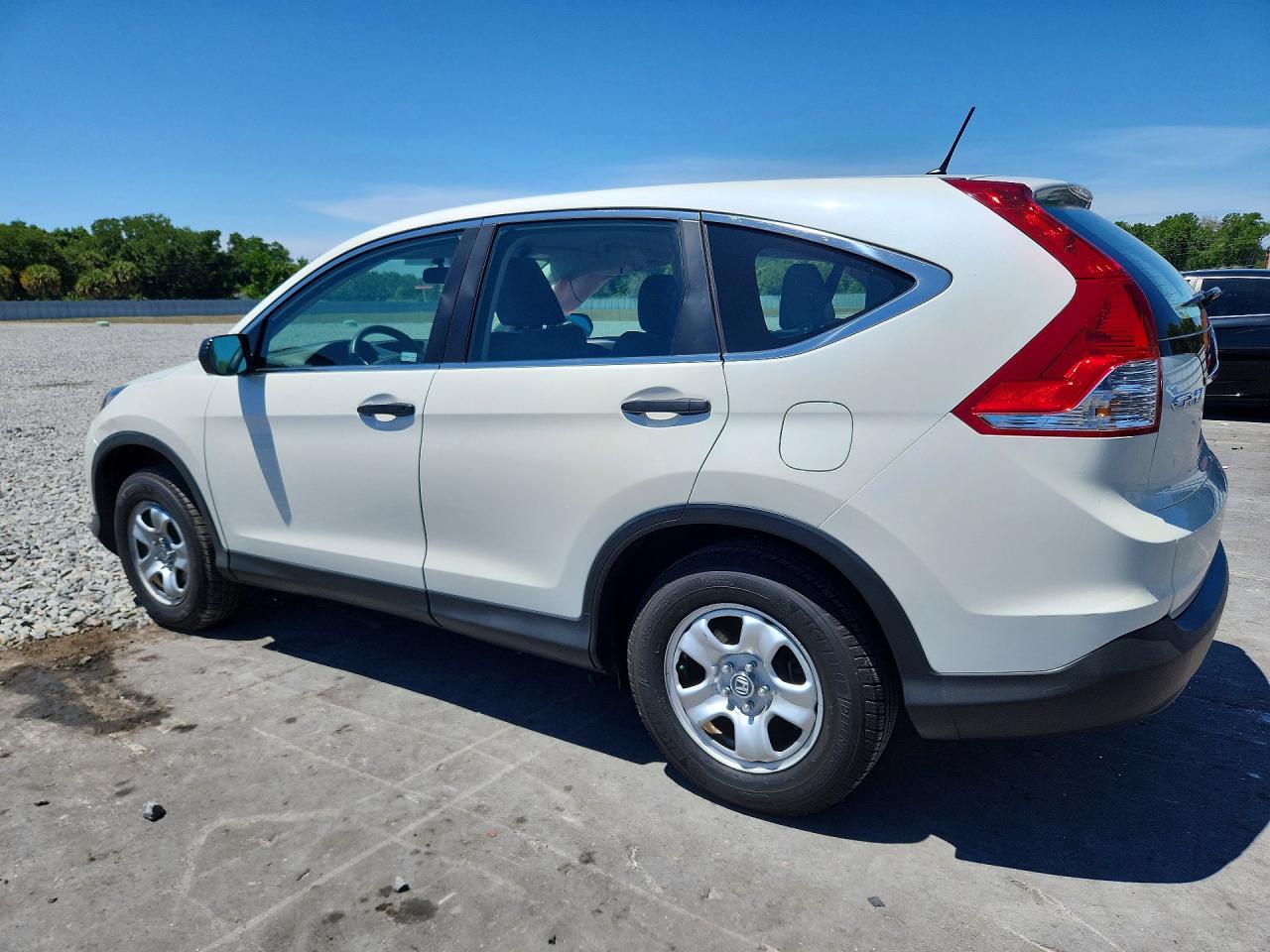 2014 Honda Cr-v Lx White vin: 5J6RM3H32EL022206
