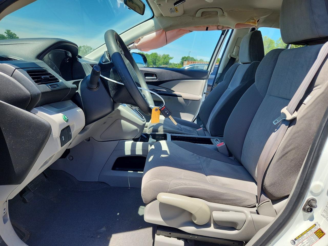 2014 Honda Cr-v Lx White vin: 5J6RM3H32EL022206