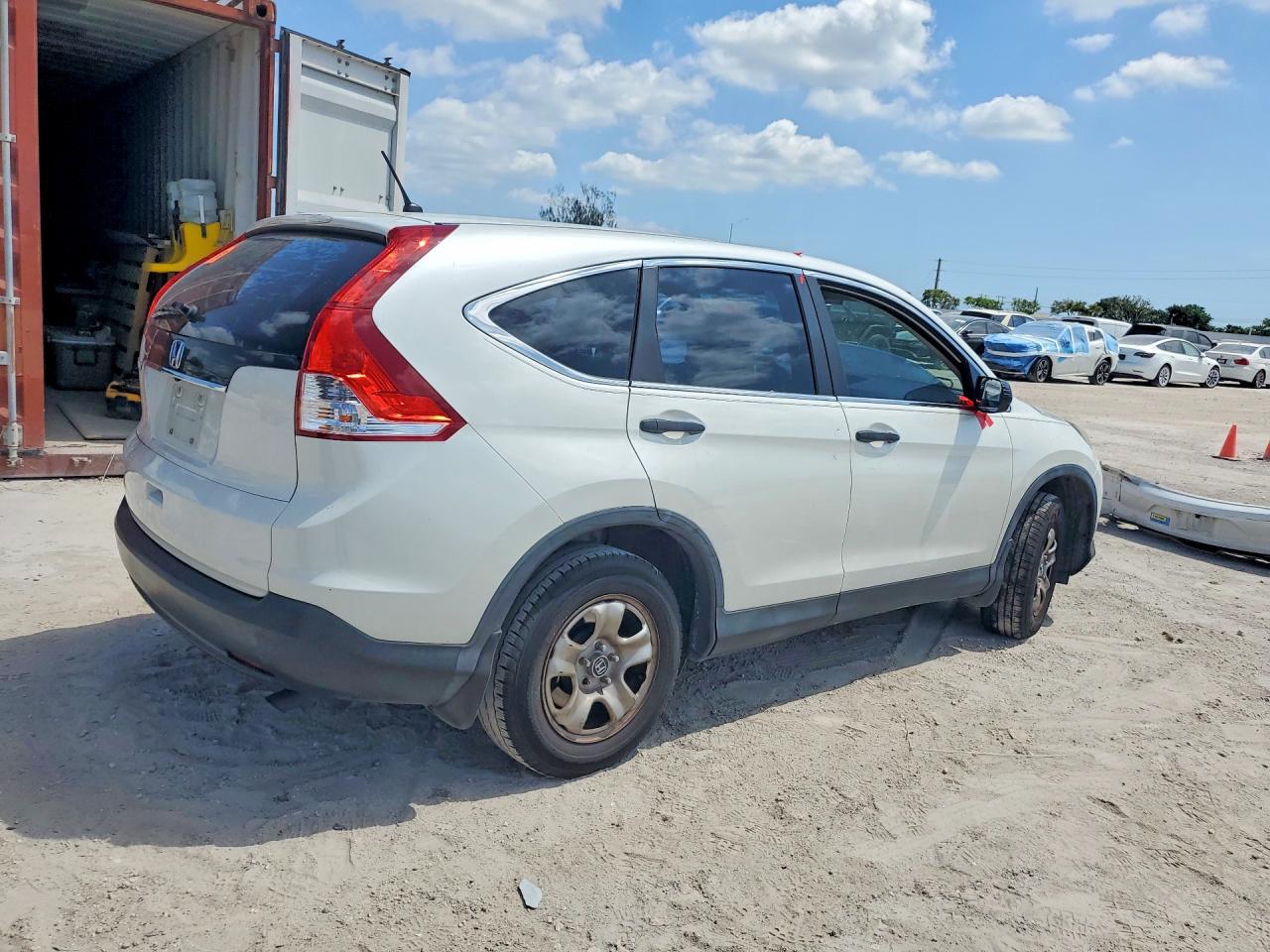 2014 Honda Cr-v Lx White vin: 5J6RM3H32EL026949