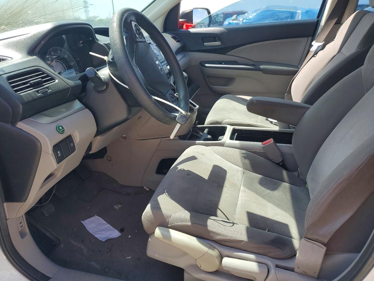 2014 Honda Cr-v Lx White vin: 5J6RM3H32EL026949