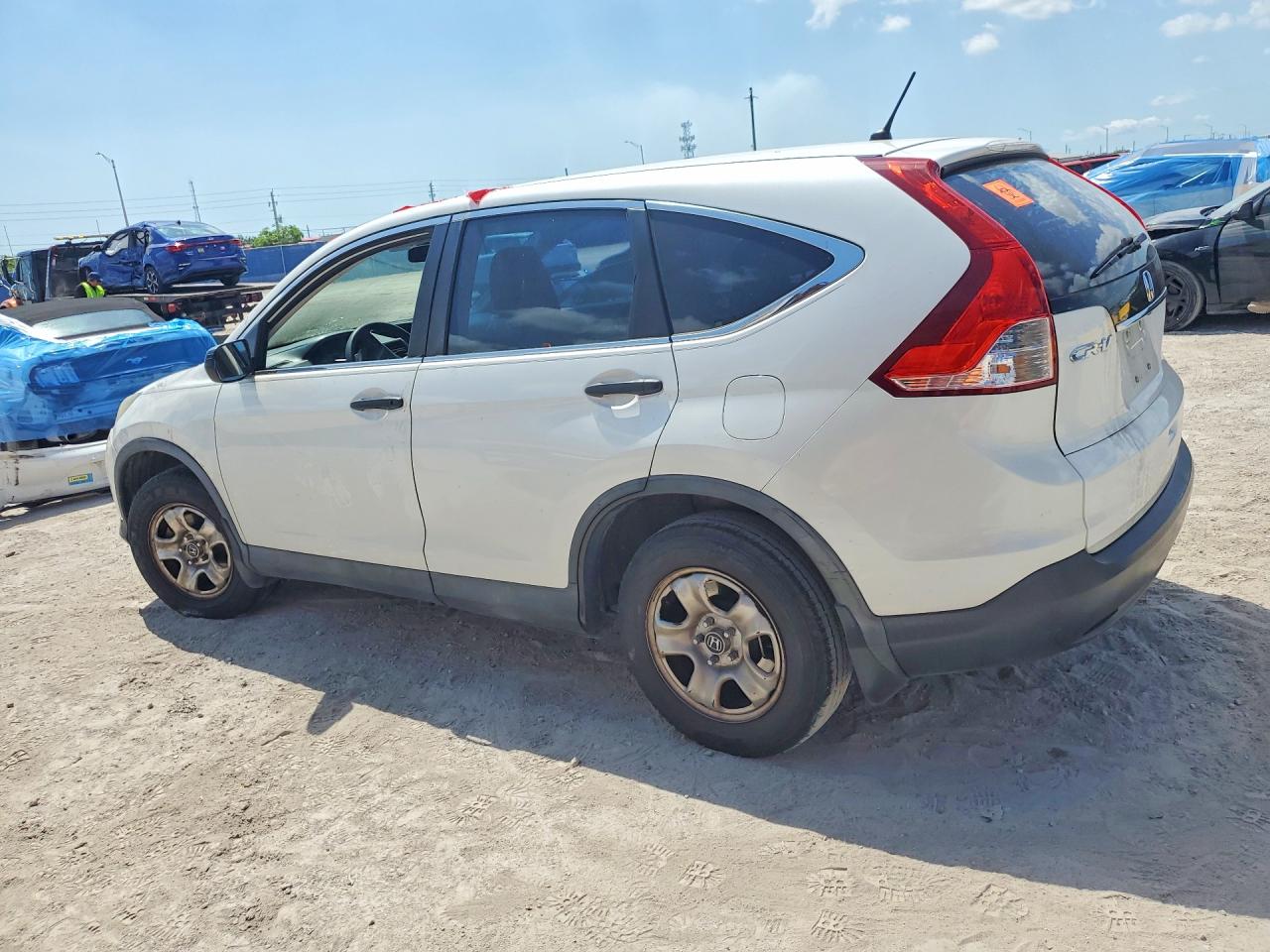 2014 Honda Cr-v Lx White vin: 5J6RM3H32EL026949