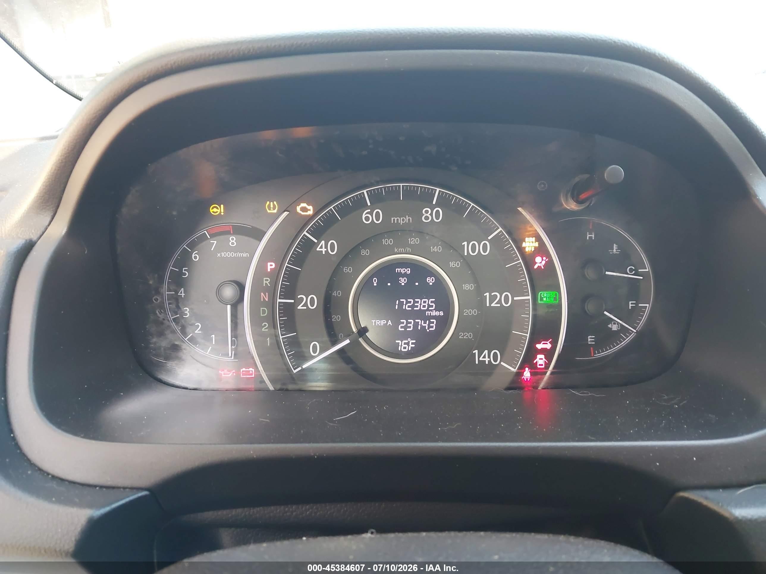2014 Honda Cr-v Lx Burgundy vin: 5J6RM3H32EL029947