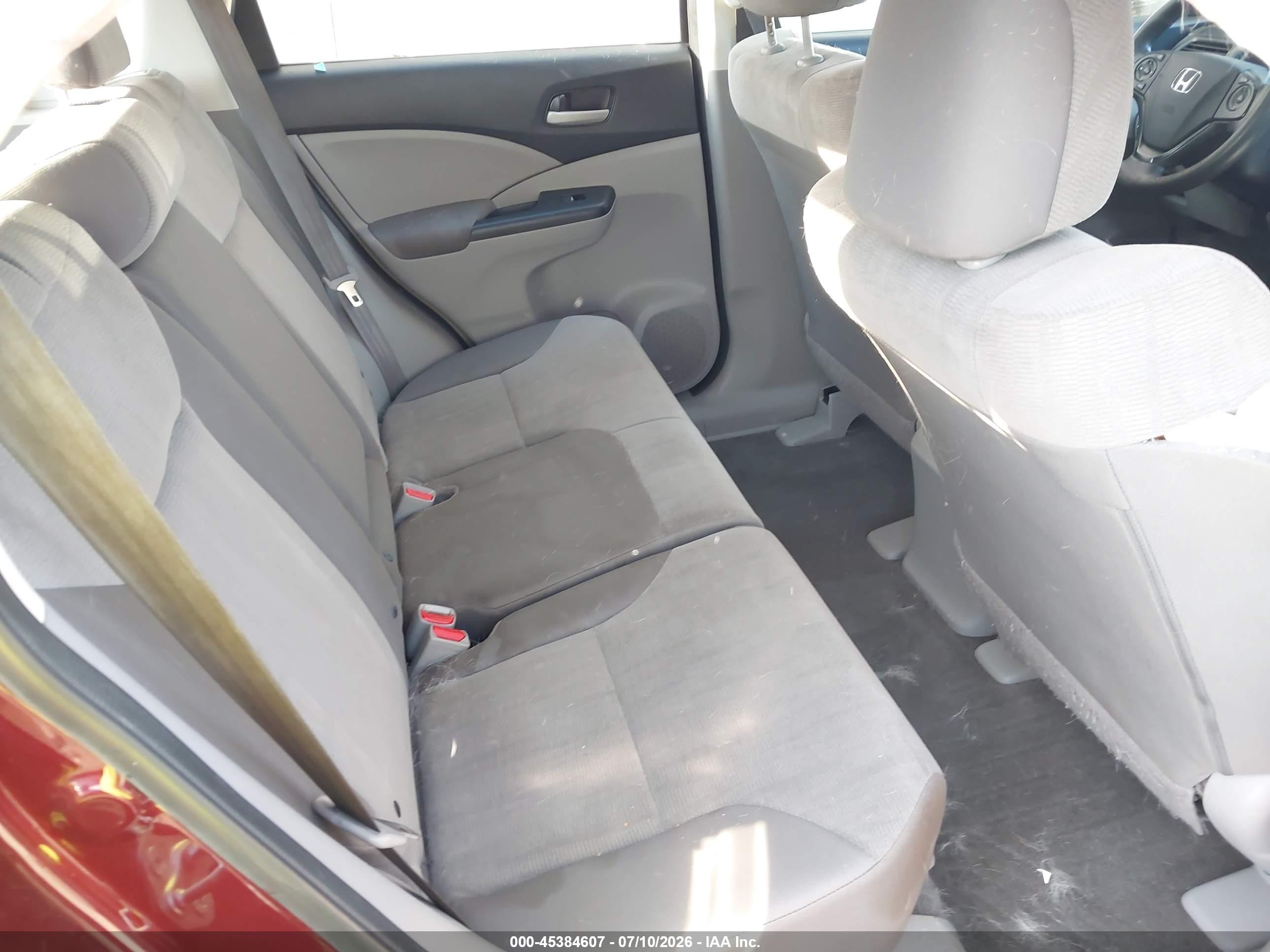 2014 Honda Cr-v Lx Burgundy vin: 5J6RM3H32EL029947
