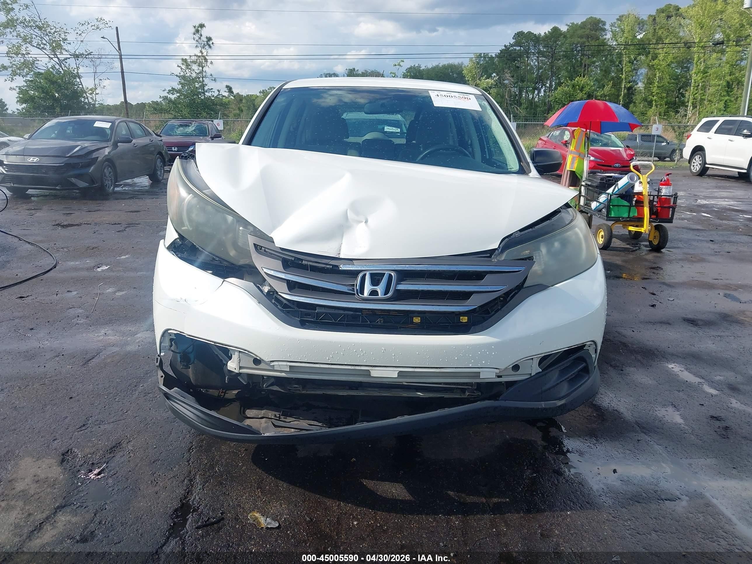 2014 Honda Cr-v Lx Белый vin: 5J6RM3H32EL034615