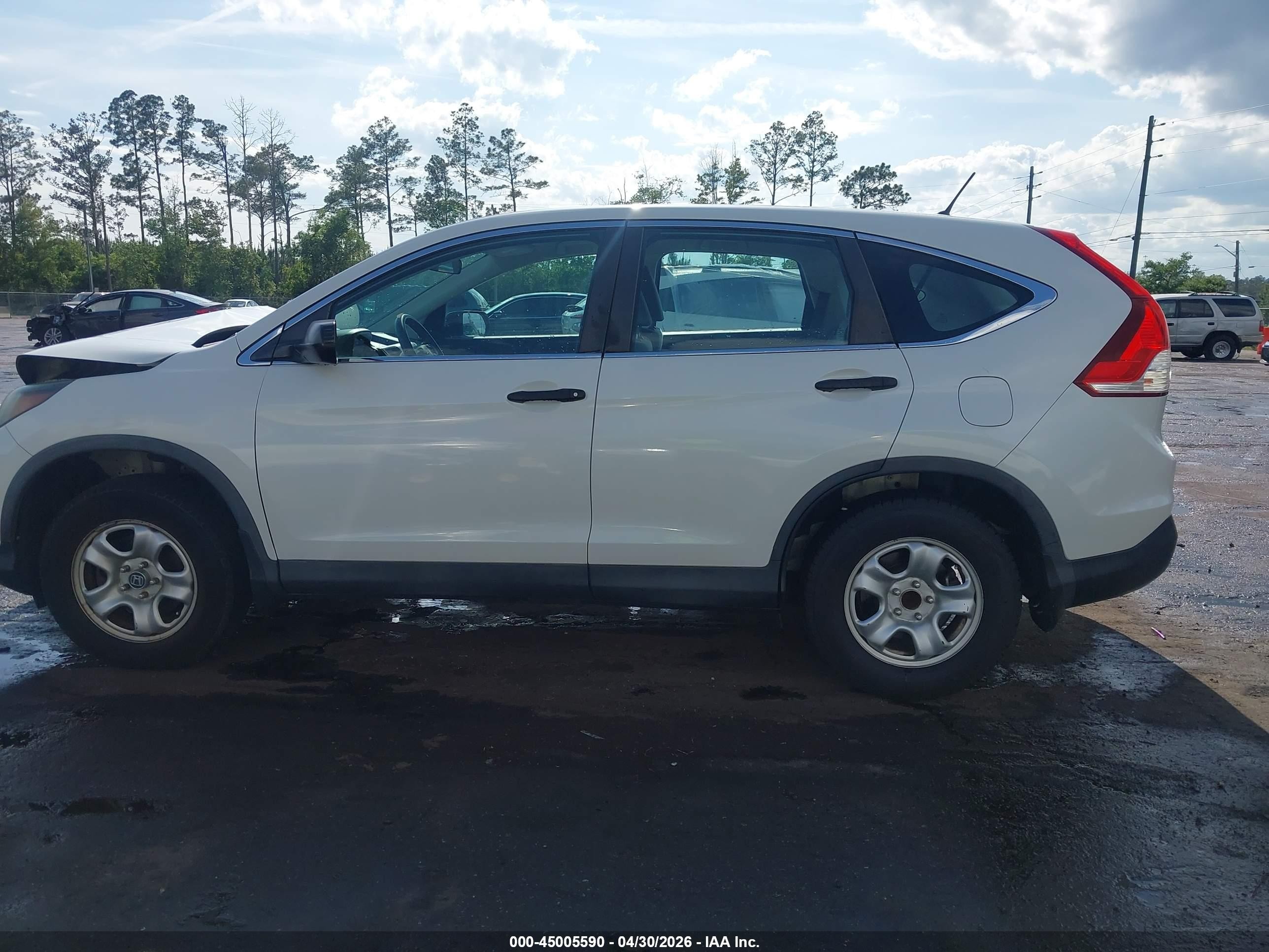 2014 Honda Cr-v Lx Белый vin: 5J6RM3H32EL034615