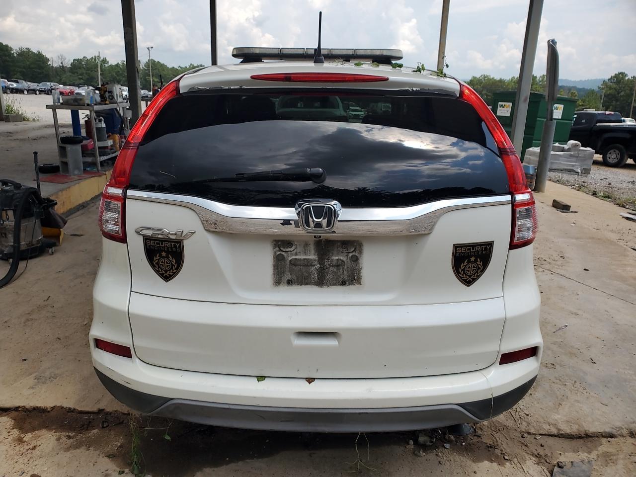 2015 Honda Cr-v Lx Белый vin: 5J6RM3H32FL008470 Damage: Rear Bumper, Chipped, 10 Or More