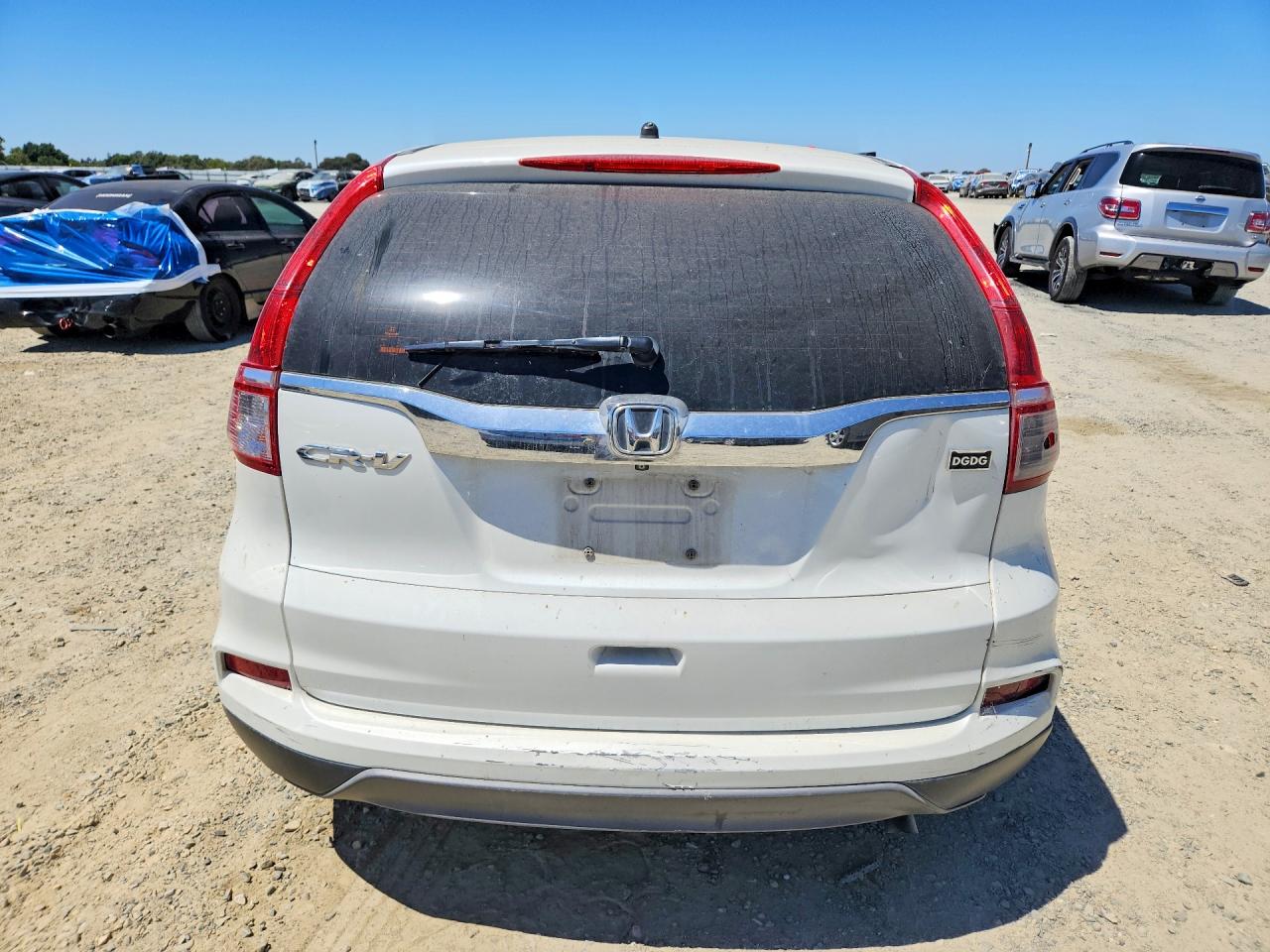 2015 Honda Cr-v Lx White vin: 5J6RM3H32FL012308