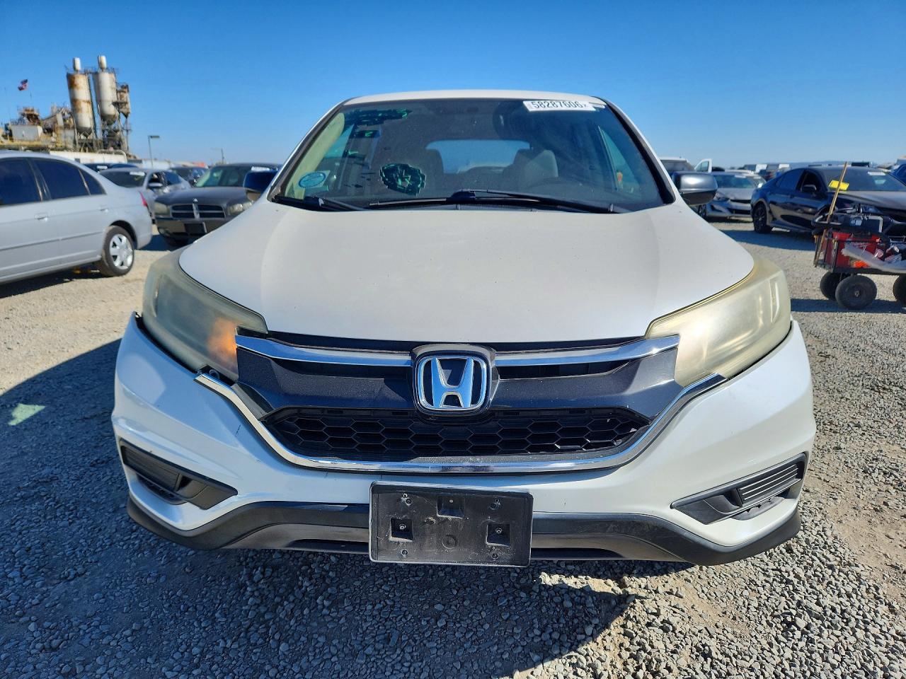 2015 Honda Cr-v Lx White vin: 5J6RM3H32FL025446