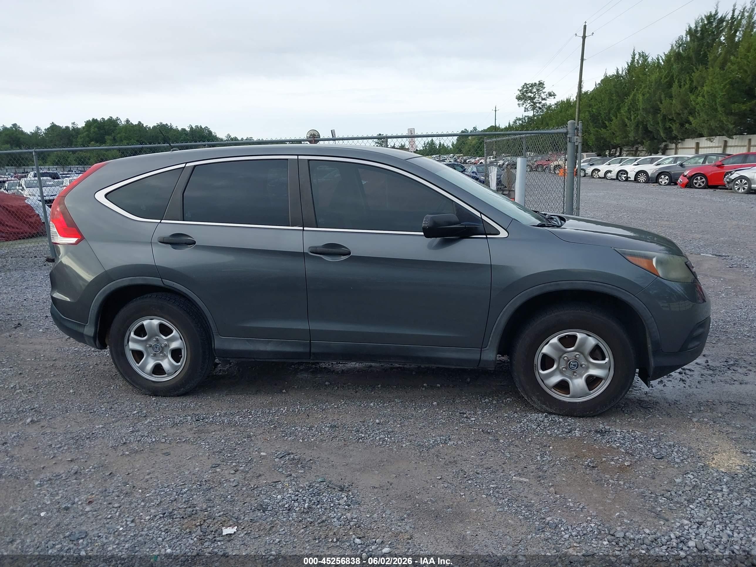 2013 Honda Cr-v Lx Gray vin: 5J6RM3H33DL031270