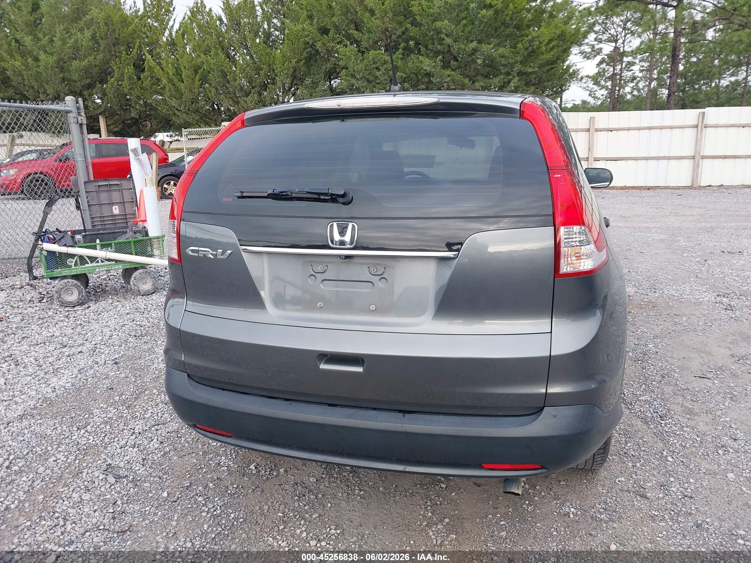 2013 Honda Cr-v Lx Gray vin: 5J6RM3H33DL031270