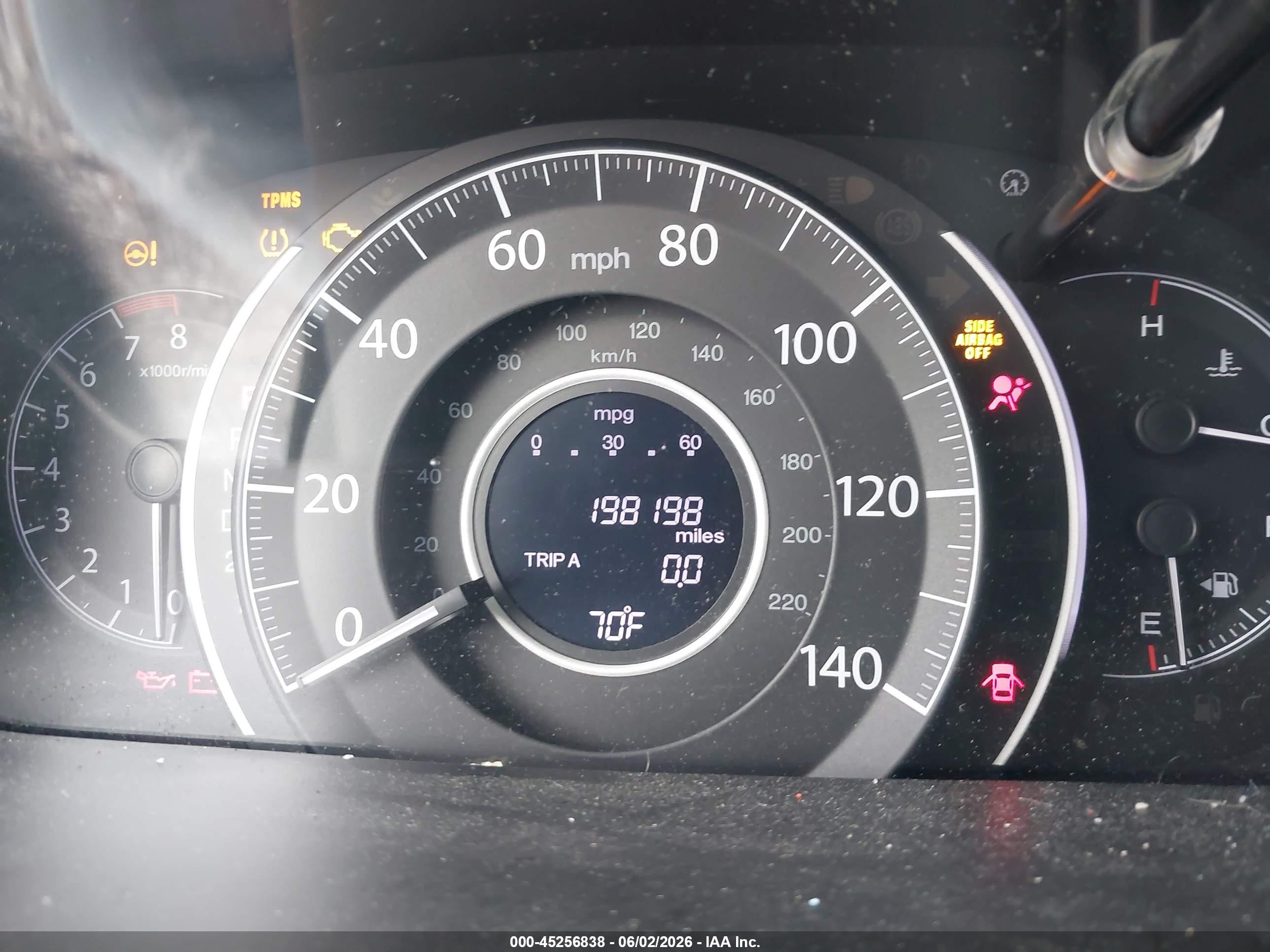 2013 Honda Cr-v Lx Gray vin: 5J6RM3H33DL031270