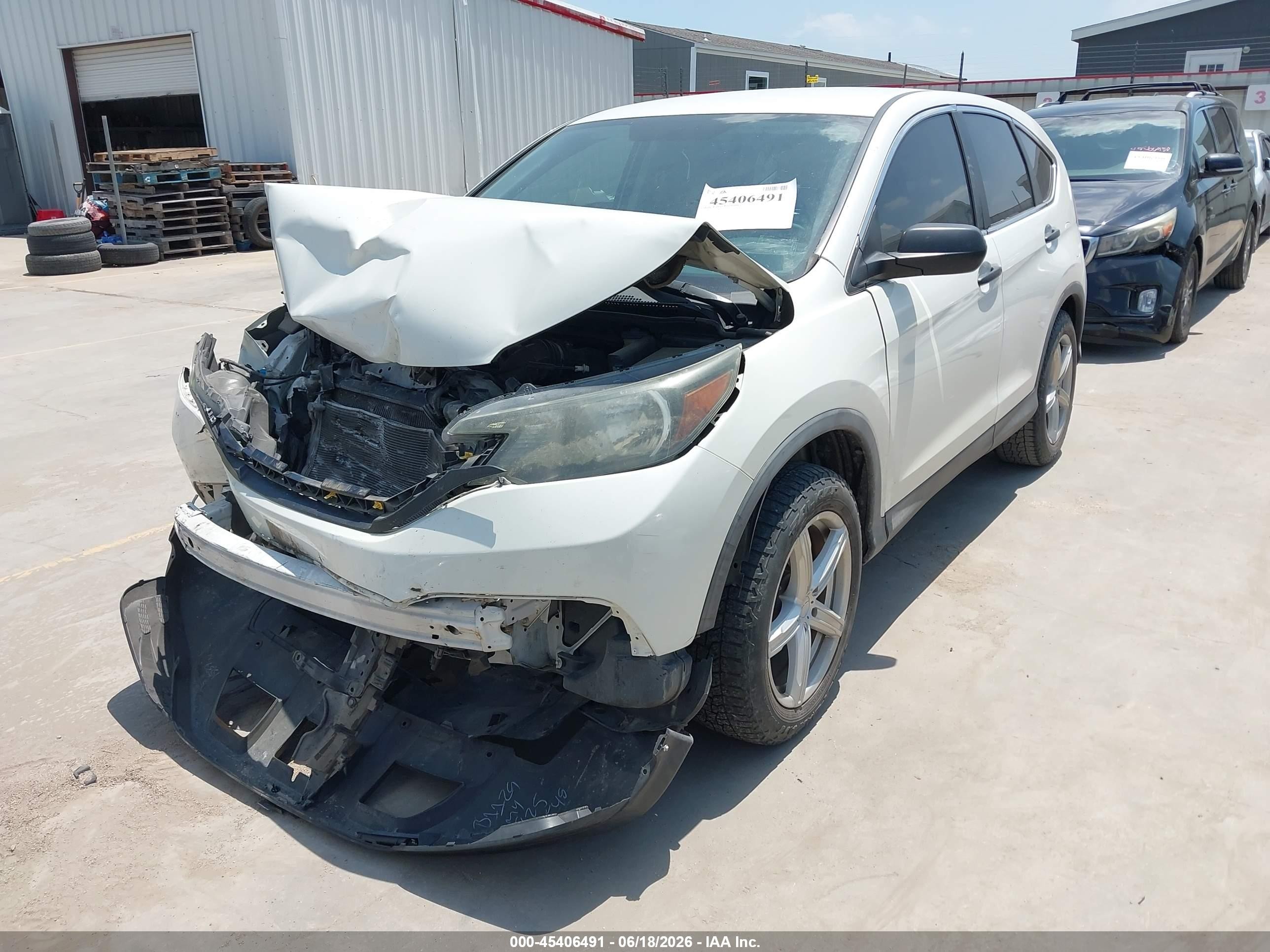 2014 Honda Cr-v Lx Белый vin: 5J6RM3H33EL000425