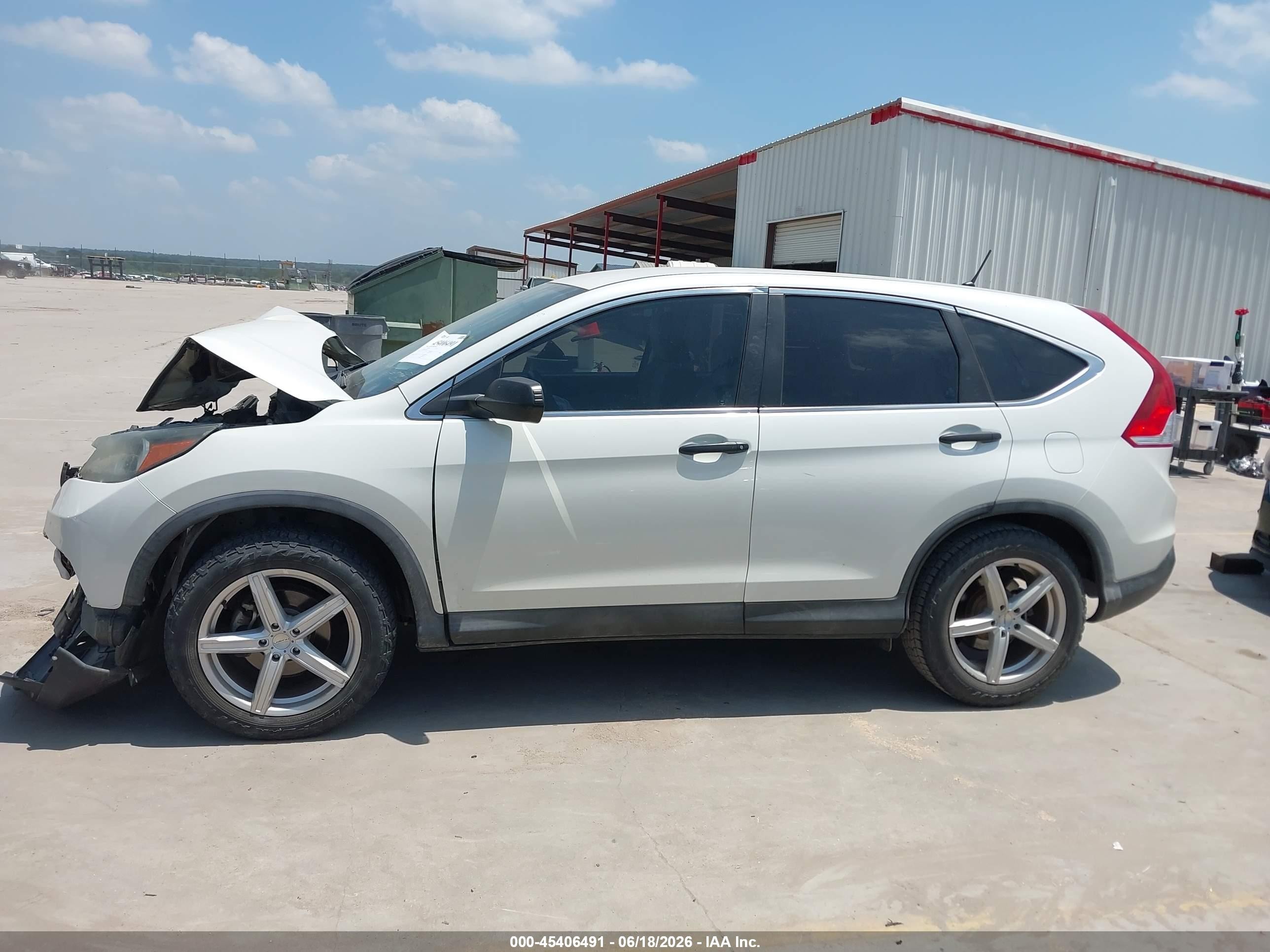 2014 Honda Cr-v Lx Белый vin: 5J6RM3H33EL000425
