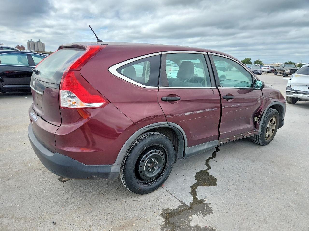 2014 Honda Cr-v Lx Red vin: 5J6RM3H33EL005561