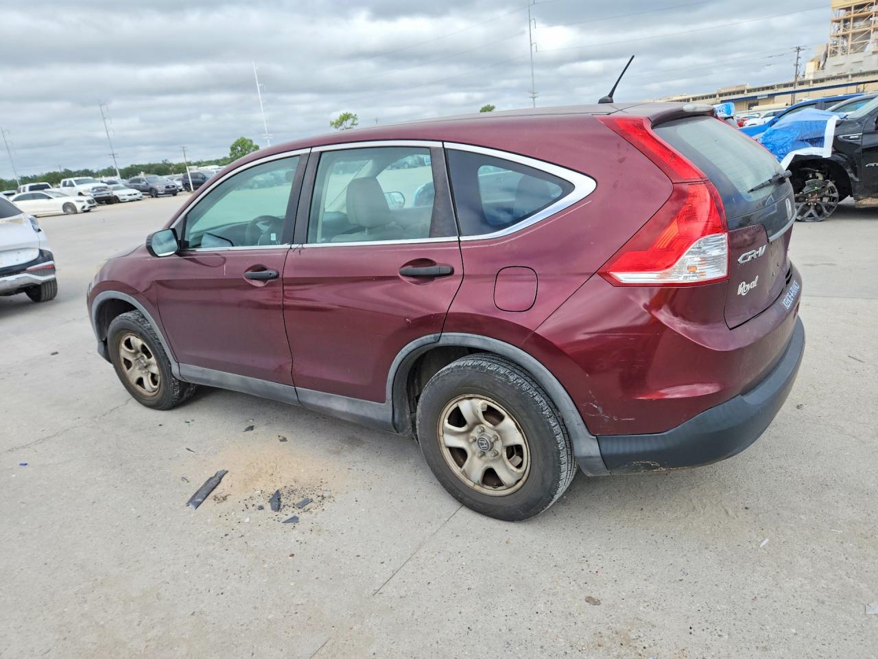 2014 Honda Cr-v Lx Red vin: 5J6RM3H33EL005561