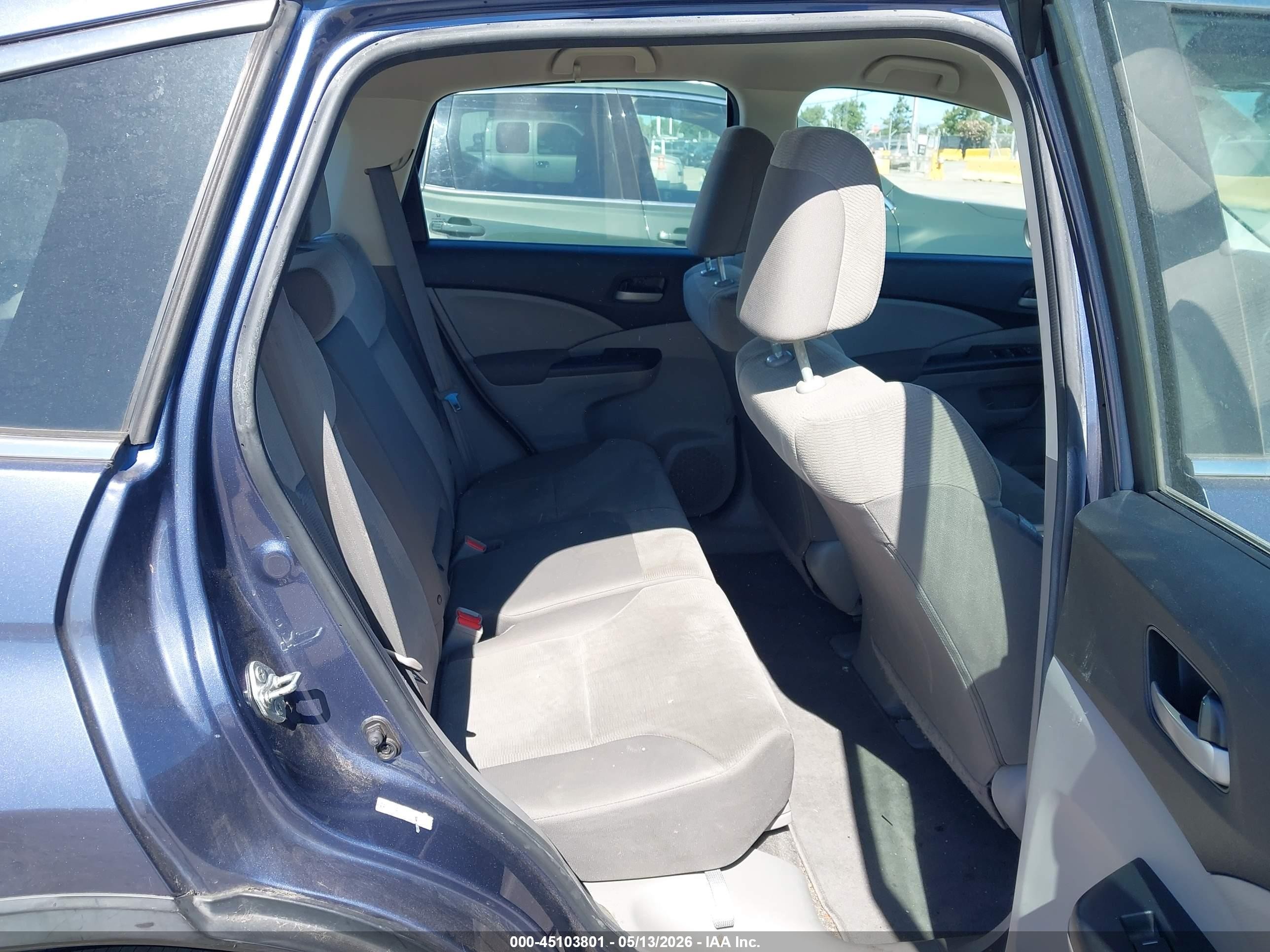 2014 Honda Cr-v Lx Blue vin: 5J6RM3H33EL015202