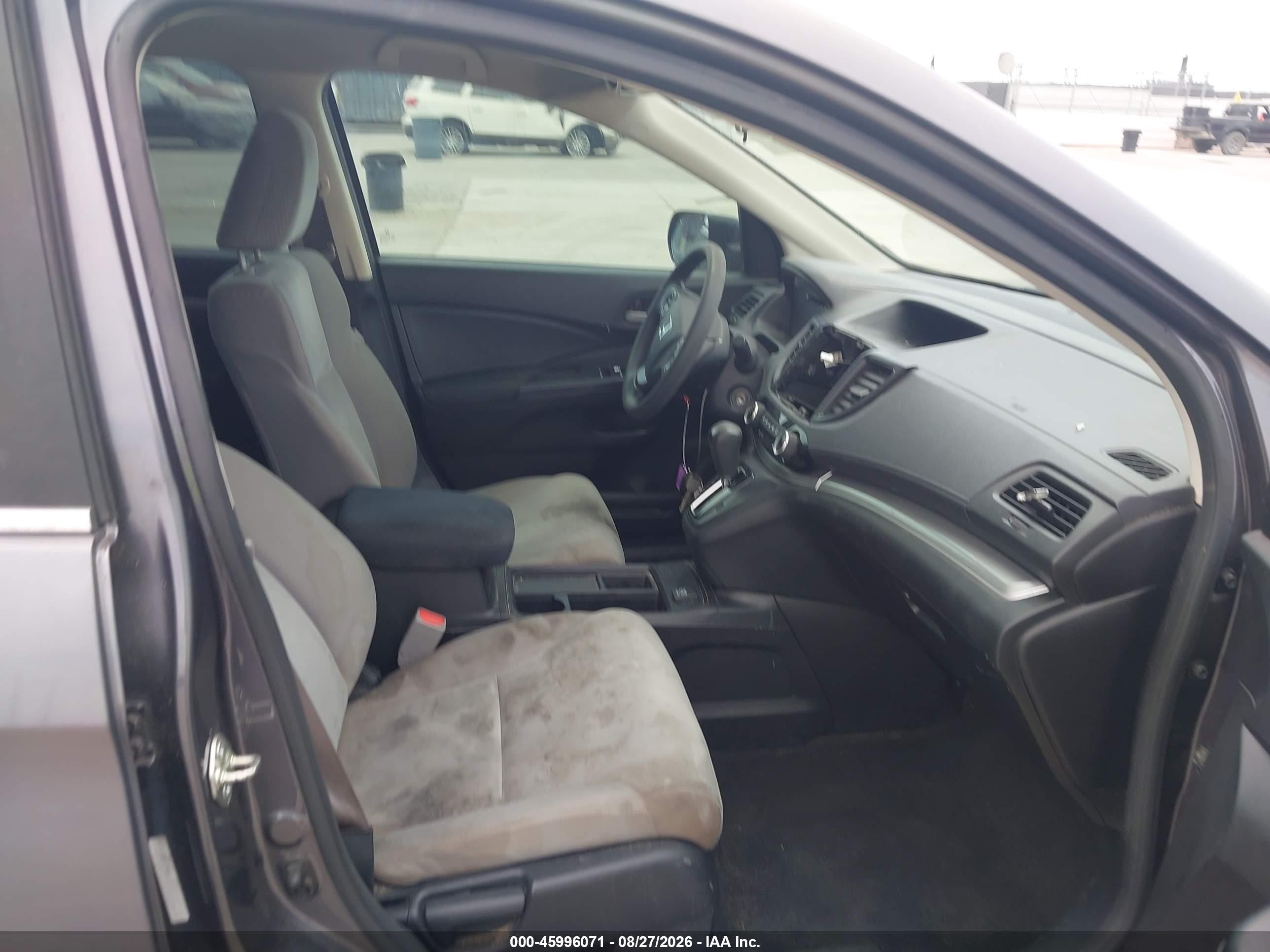 2015 Honda Cr-v Lx Серый vin: 5J6RM3H33FL000989