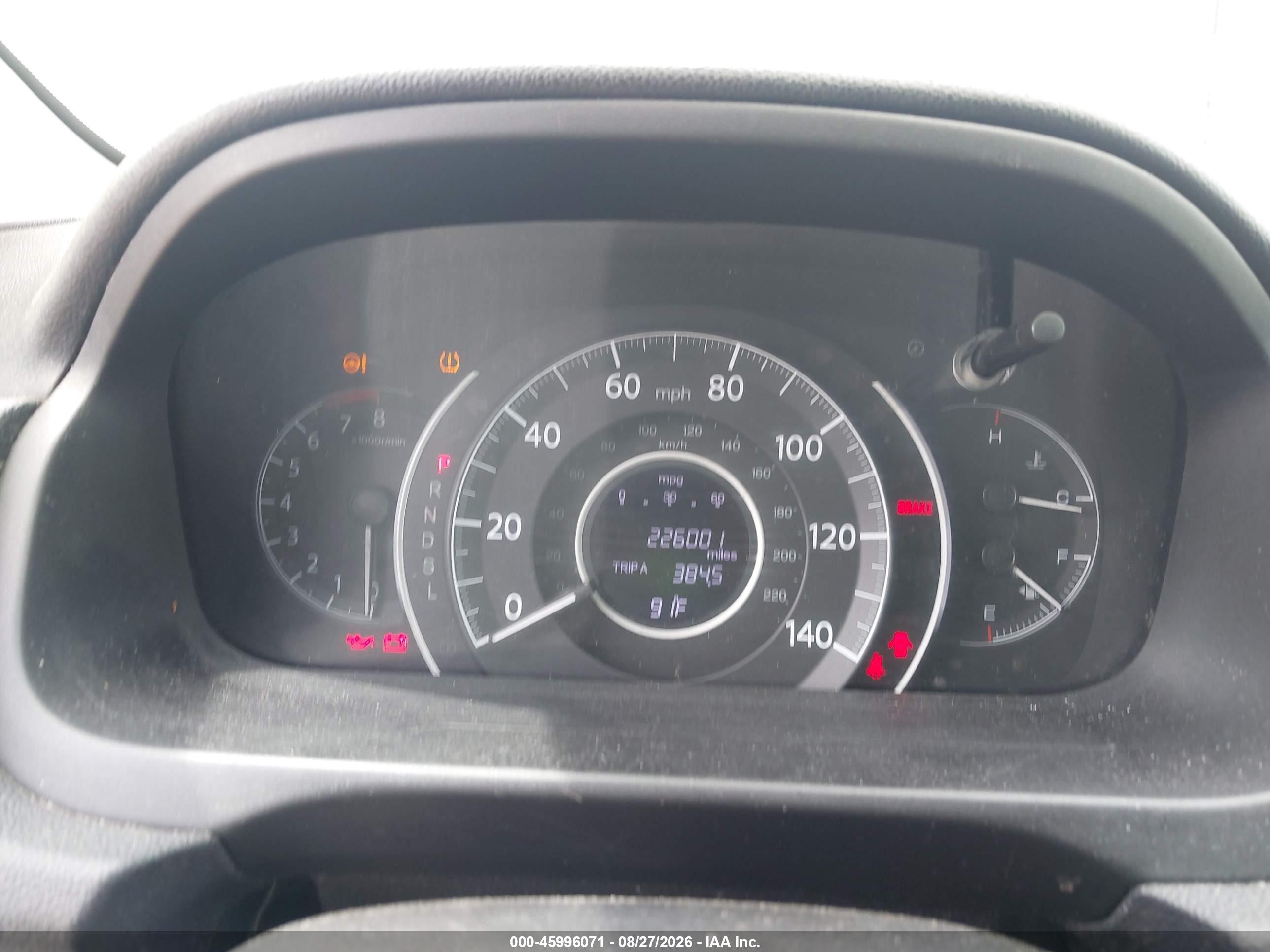 2015 Honda Cr-v Lx Серый vin: 5J6RM3H33FL000989