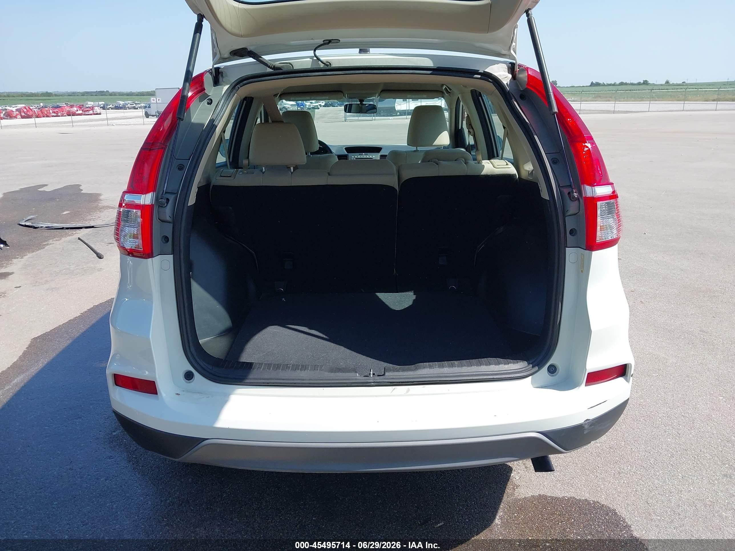 2015 Honda Cr-v Lx Белый vin: 5J6RM3H33FL004900