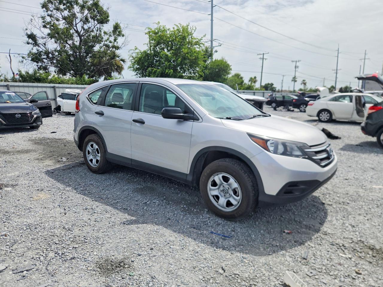 2012 Honda Cr-v Lx Silver vin: 5J6RM3H34CL015271