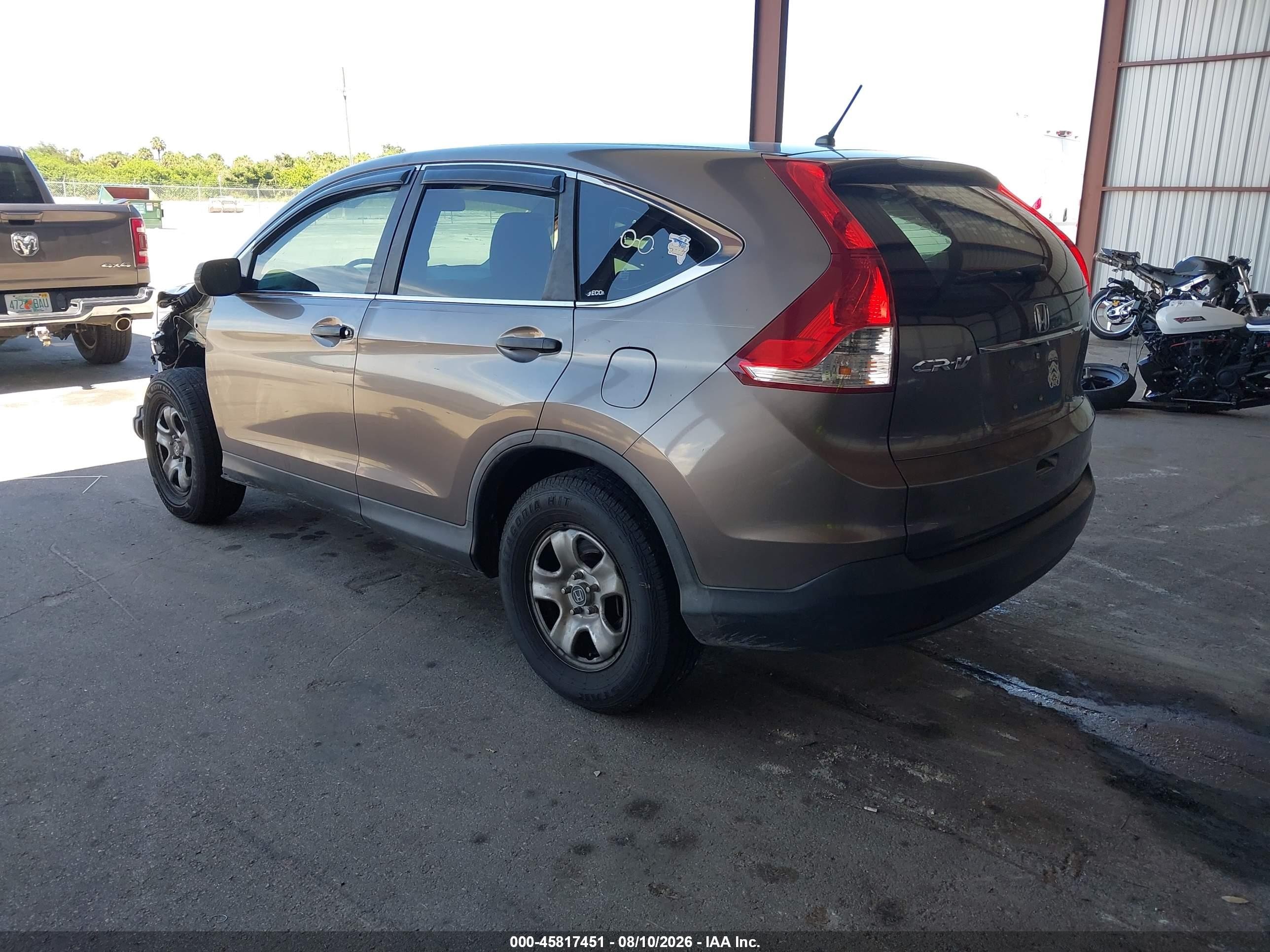2012 Honda Cr-v Lx Brown vin: 5J6RM3H34CL016310