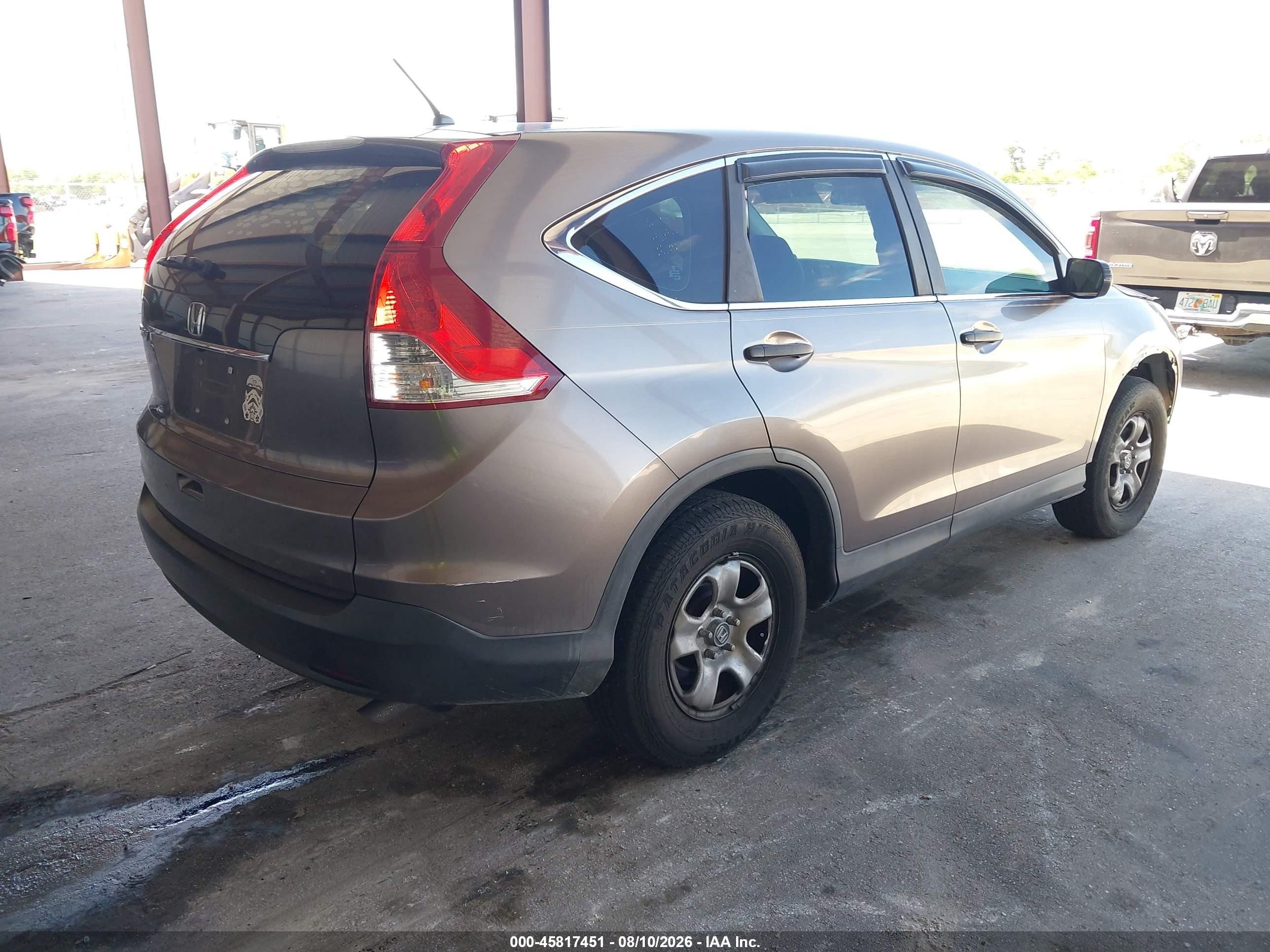 2012 Honda Cr-v Lx Brown vin: 5J6RM3H34CL016310