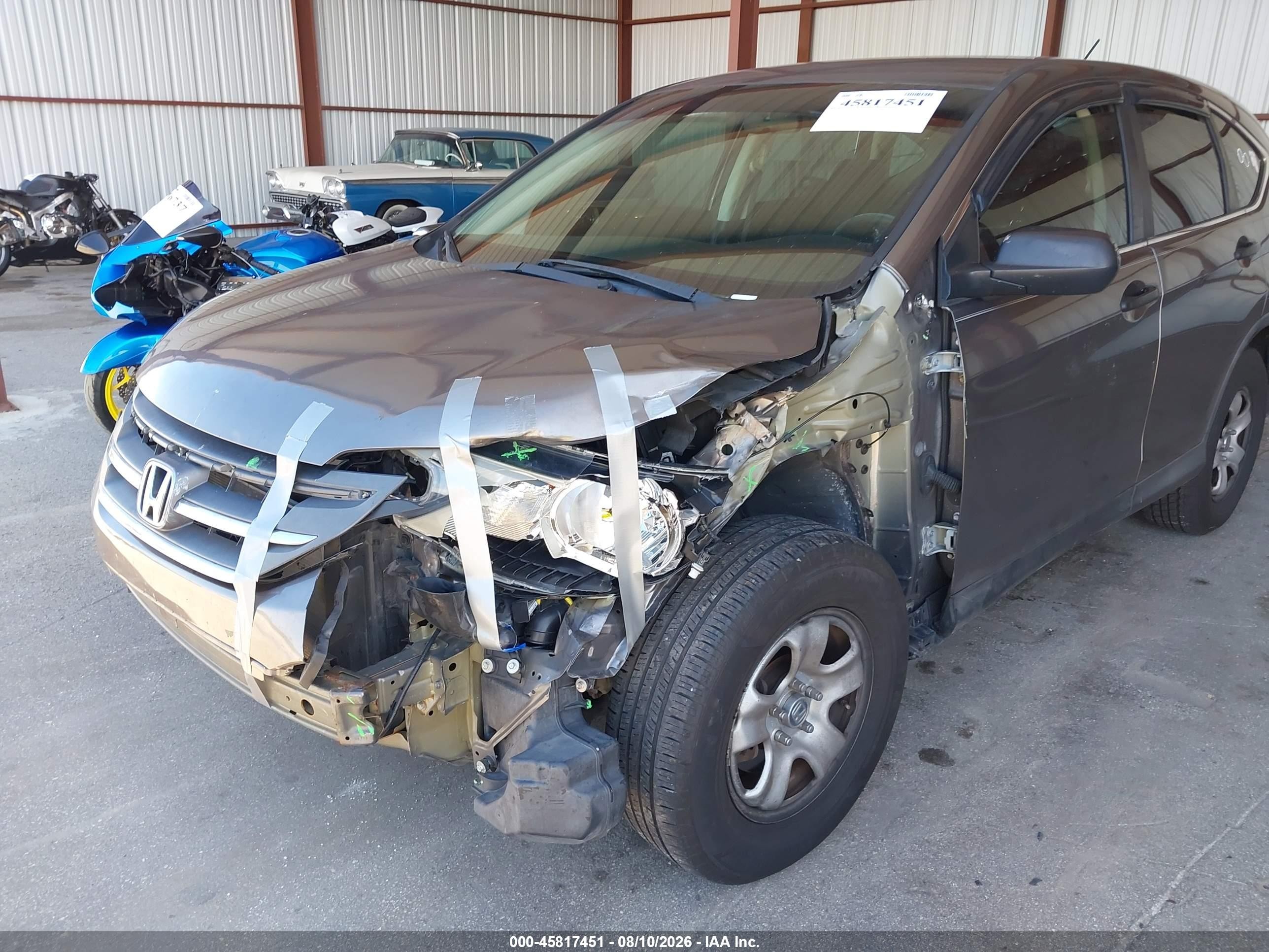 2012 Honda Cr-v Lx Brown vin: 5J6RM3H34CL016310