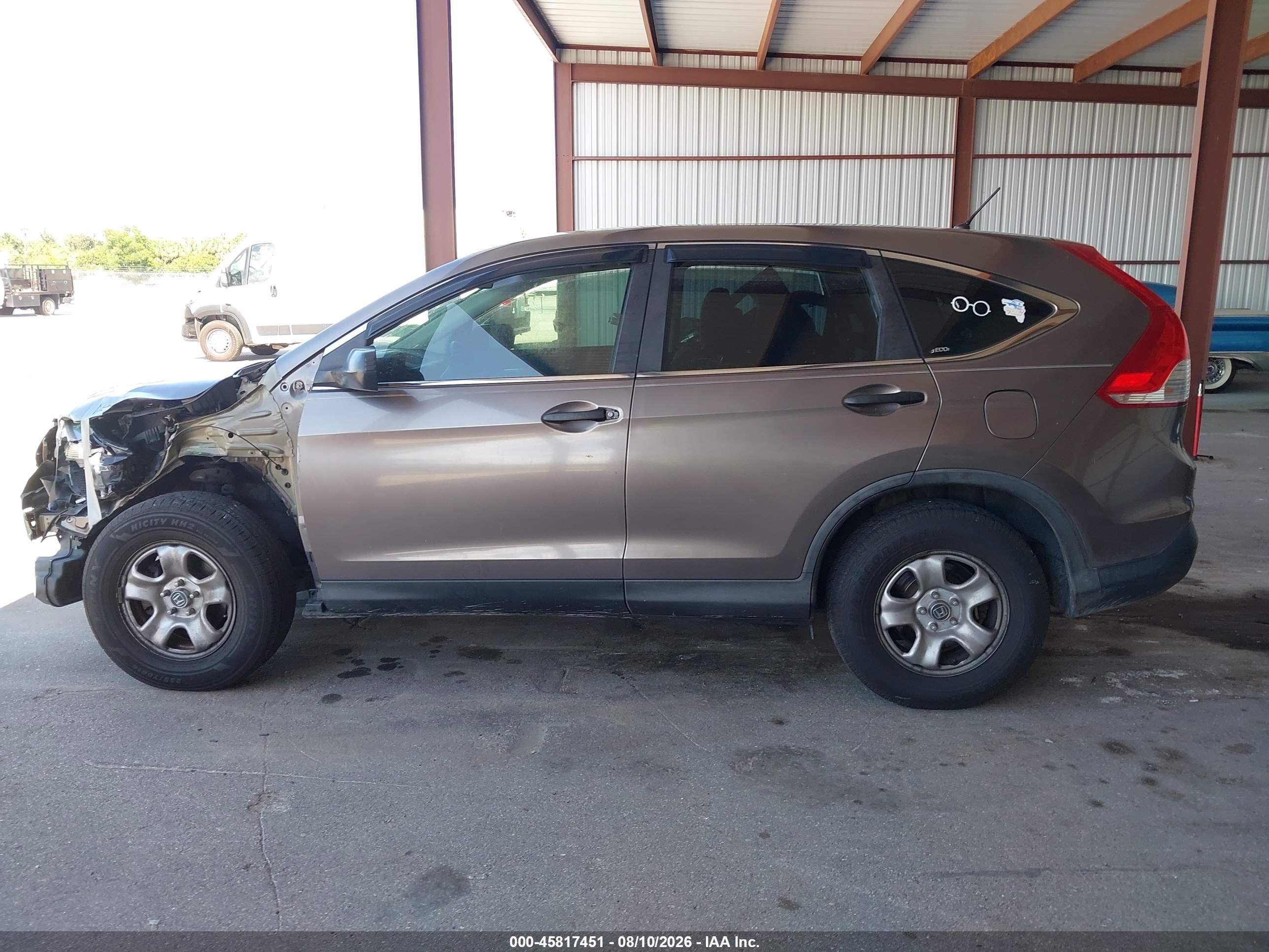 2012 Honda Cr-v Lx Brown vin: 5J6RM3H34CL016310