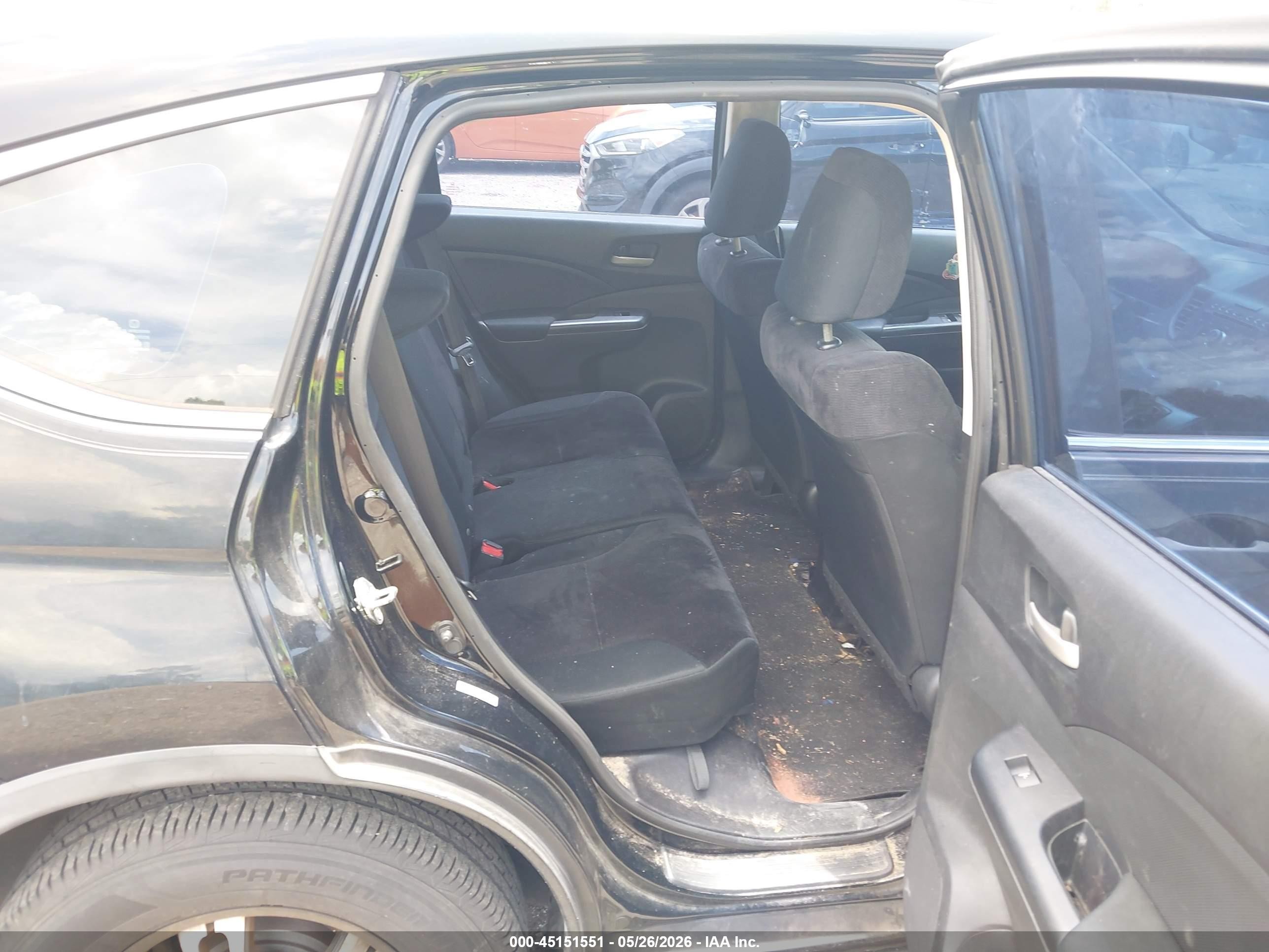 2012 Honda Cr-v Lx Black vin: 5J6RM3H34CL025671