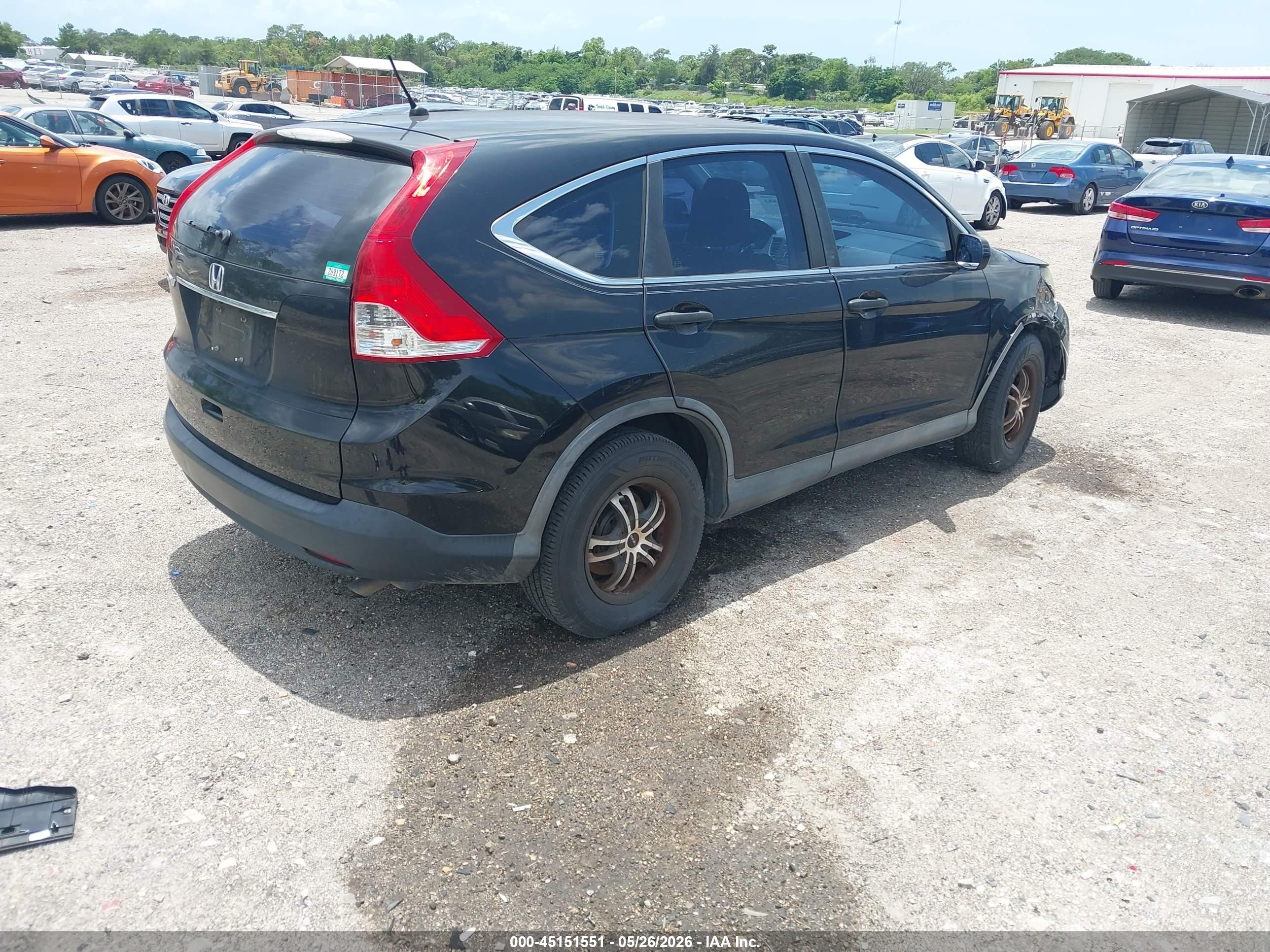 2012 Honda Cr-v Lx Black vin: 5J6RM3H34CL025671