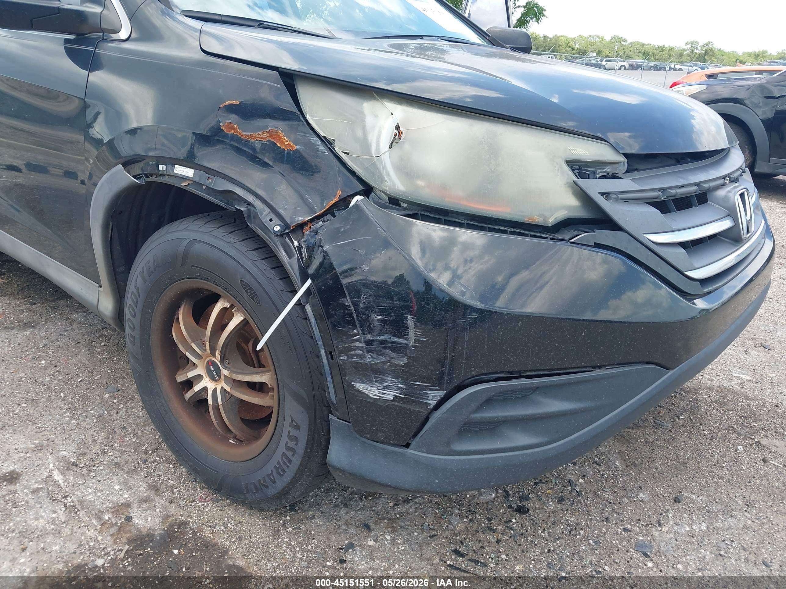 2012 Honda Cr-v Lx Black vin: 5J6RM3H34CL025671