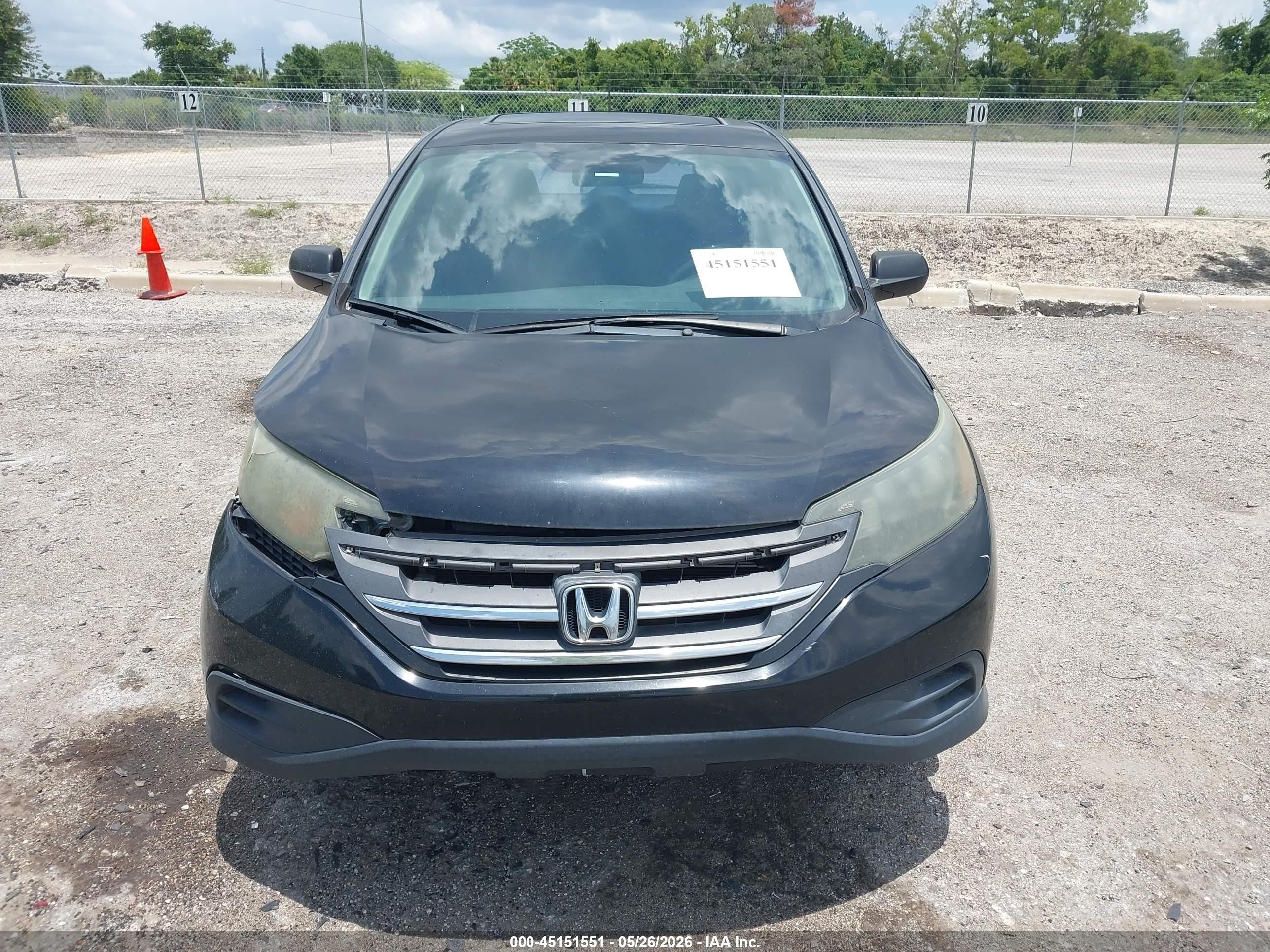 2012 Honda Cr-v Lx Black vin: 5J6RM3H34CL025671