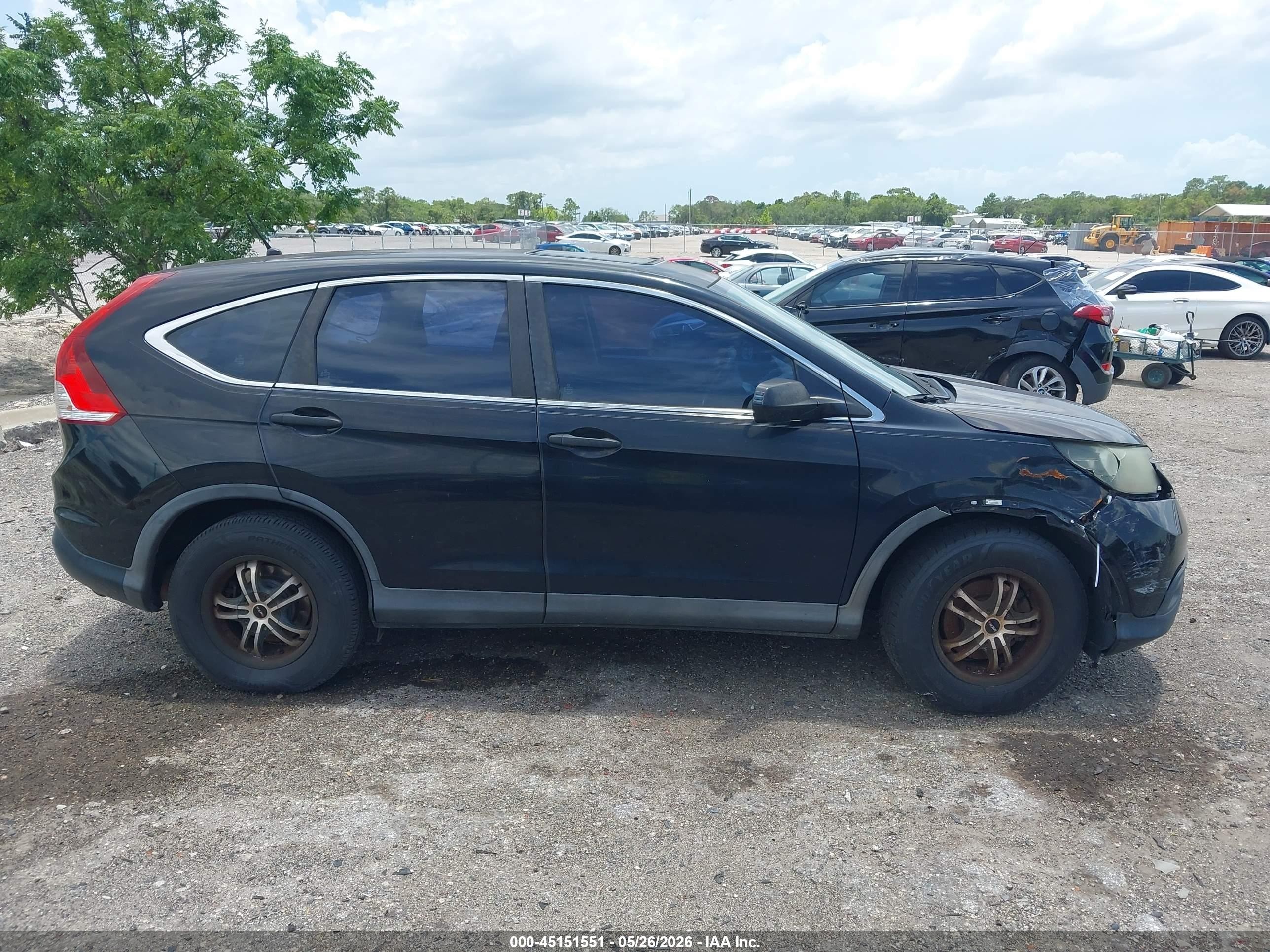 2012 Honda Cr-v Lx Black vin: 5J6RM3H34CL025671