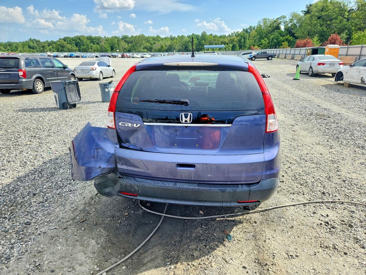 2012 Honda Cr-v Lx Blue vin: 5J6RM3H34CL036380