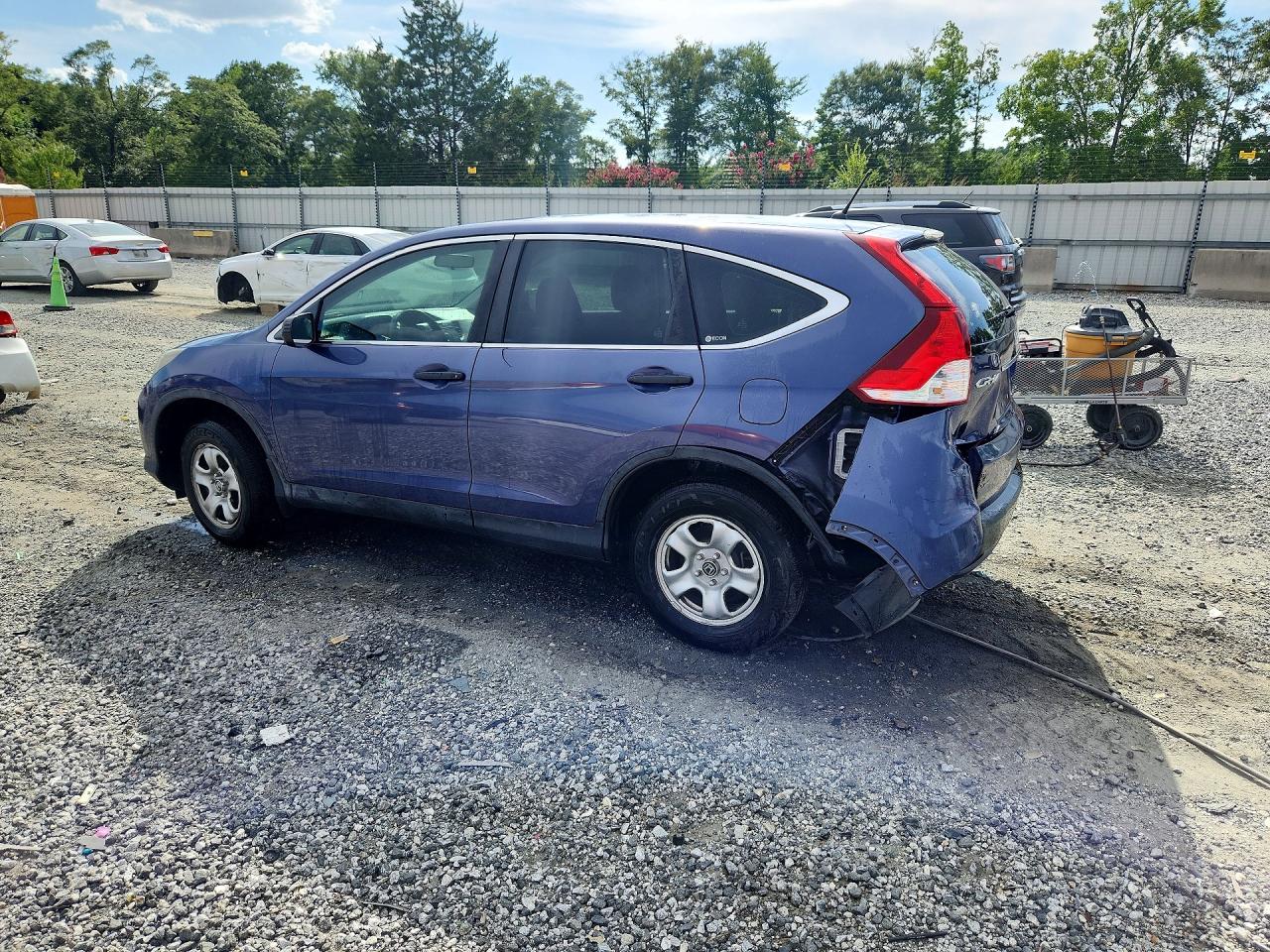 2012 Honda Cr-v Lx Blue vin: 5J6RM3H34CL036380