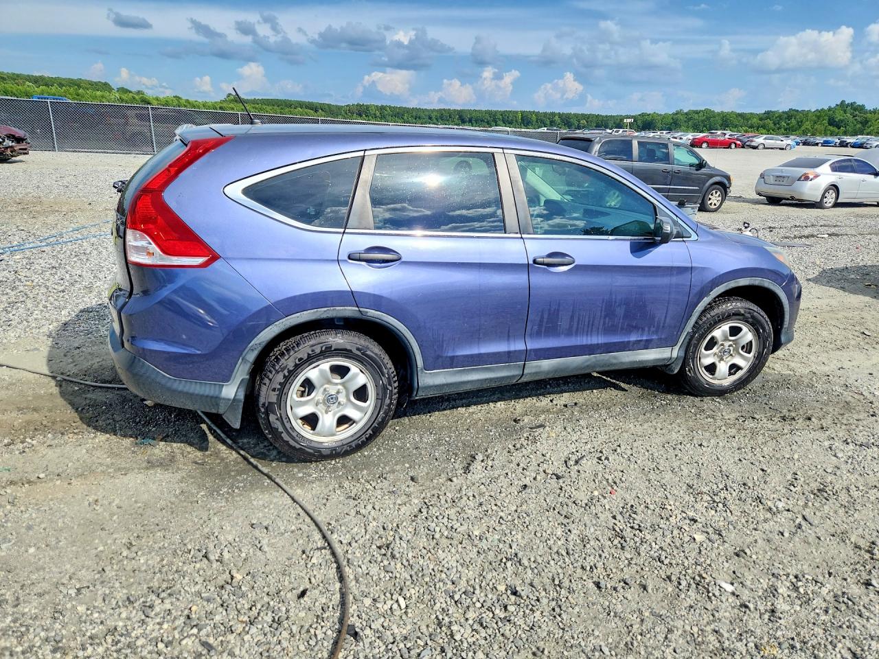 2012 Honda Cr-v Lx Blue vin: 5J6RM3H34CL036380